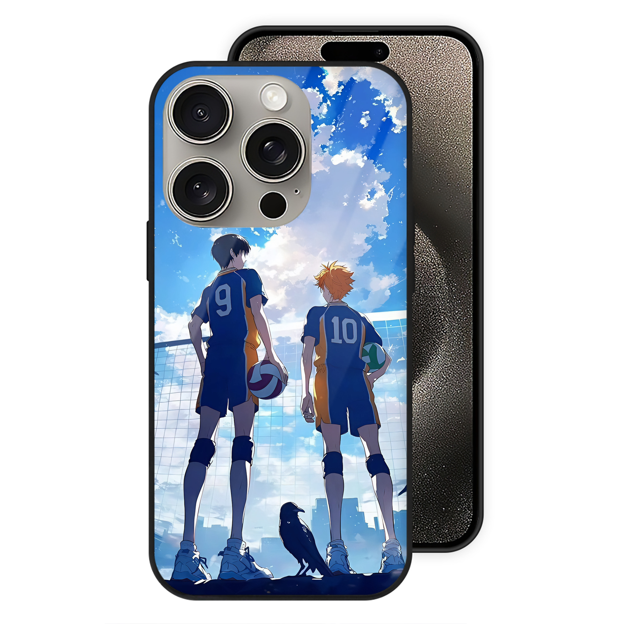 （画像用） ハイキュー!! Haikyu!! 【iPhone15Pro対応】スマホケース 耐衝撃＆黄変防止 背面ガラス