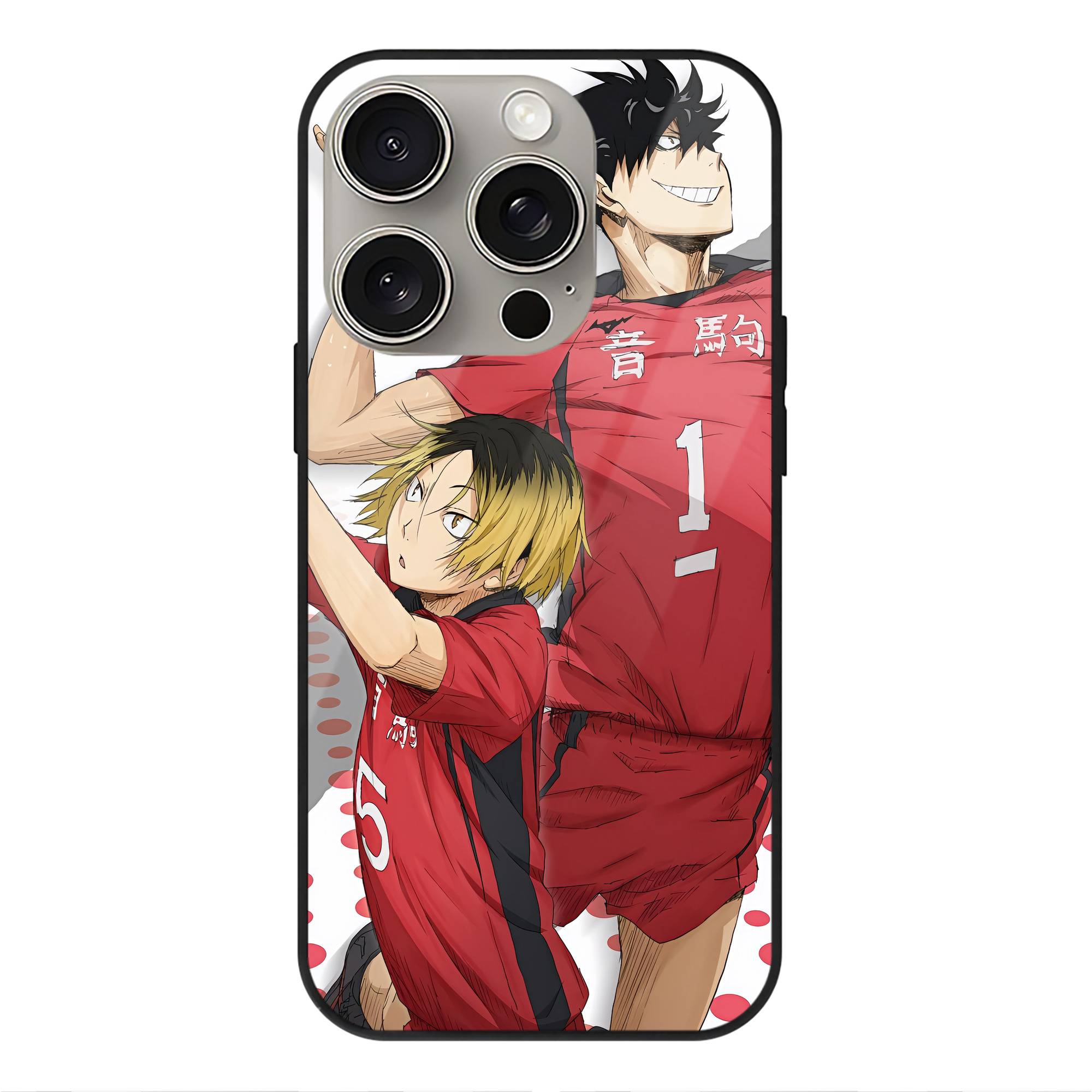 （画像用） ハイキュー!! Haikyu!! 【iPhone15Pro対応】スマホケース 耐衝撃＆黄変防止 背面ガラス