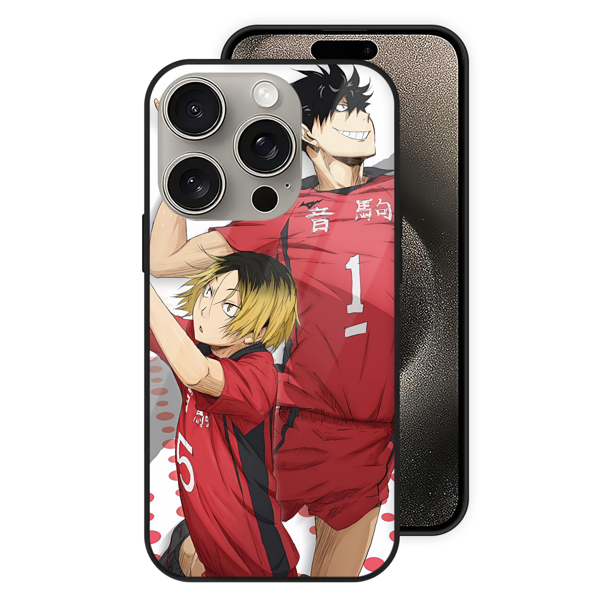 （画像用） ハイキュー!! Haikyu!! 【iPhone15Pro対応】スマホケース 耐衝撃＆黄変防止 背面ガラス