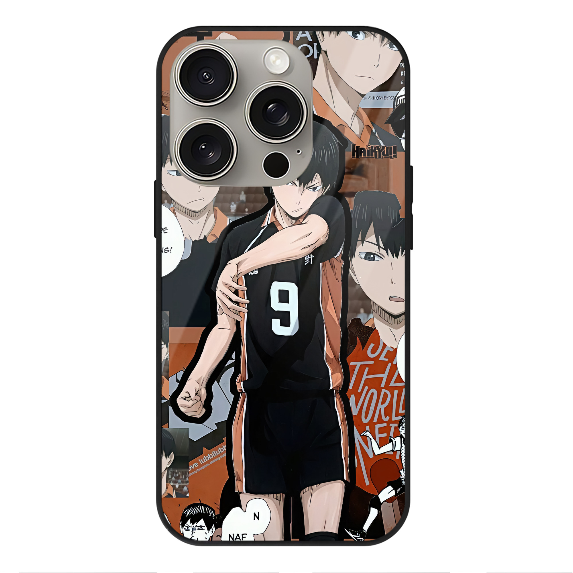 （画像用） ハイキュー!! Haikyu!! 【iPhone15Pro対応】スマホケース 耐衝撃＆黄変防止 背面ガラス