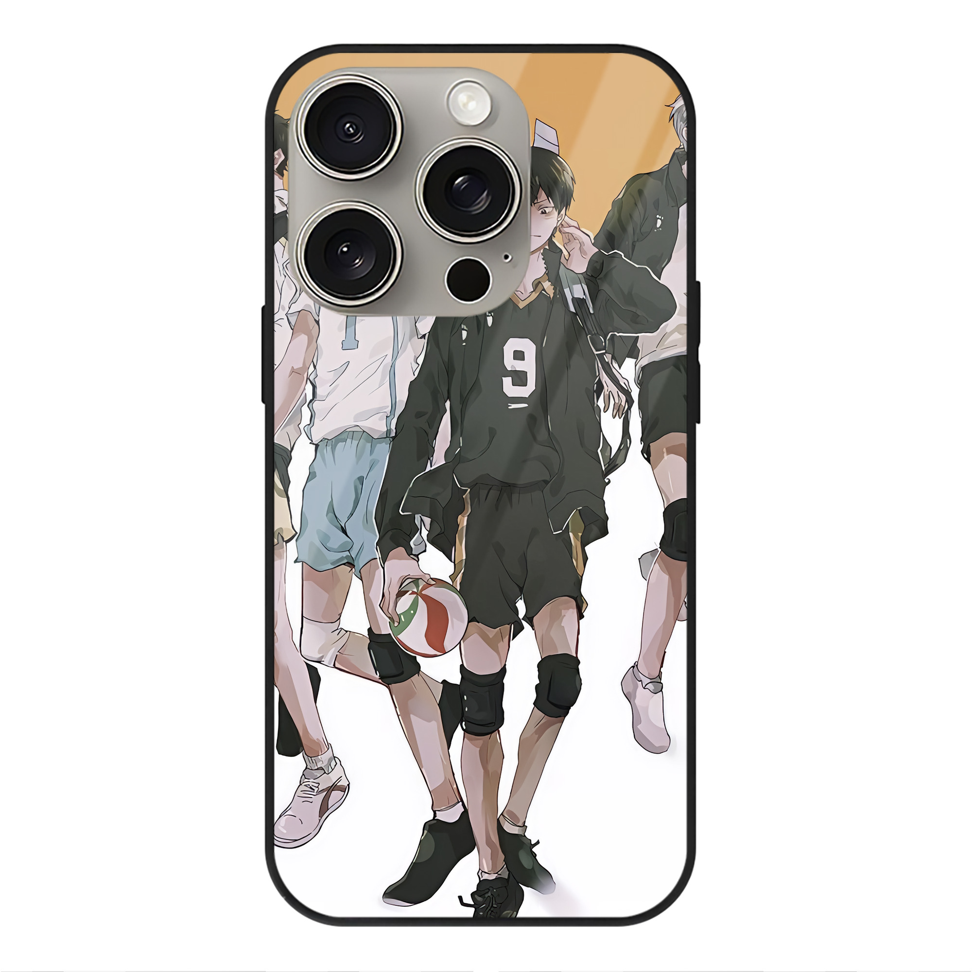 （画像用） ハイキュー!! Haikyu!! 【iPhone15Pro対応】スマホケース 耐衝撃＆黄変防止 背面ガラス