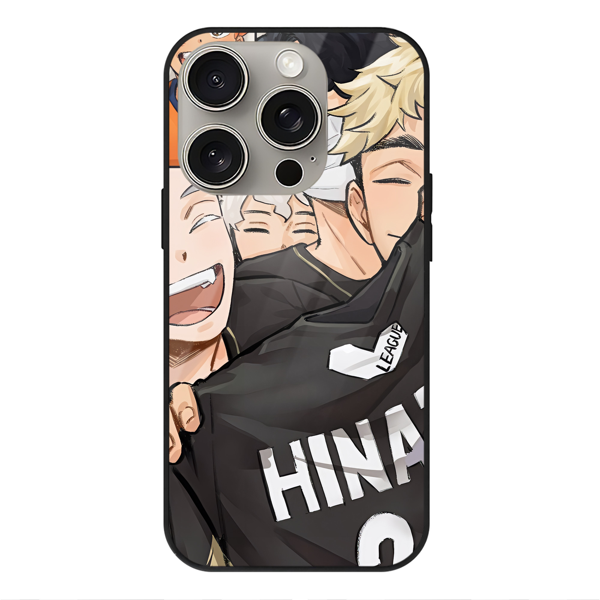 （画像用） ハイキュー!! Haikyu!! 【iPhone15Pro対応】スマホケース 耐衝撃＆黄変防止 背面ガラス