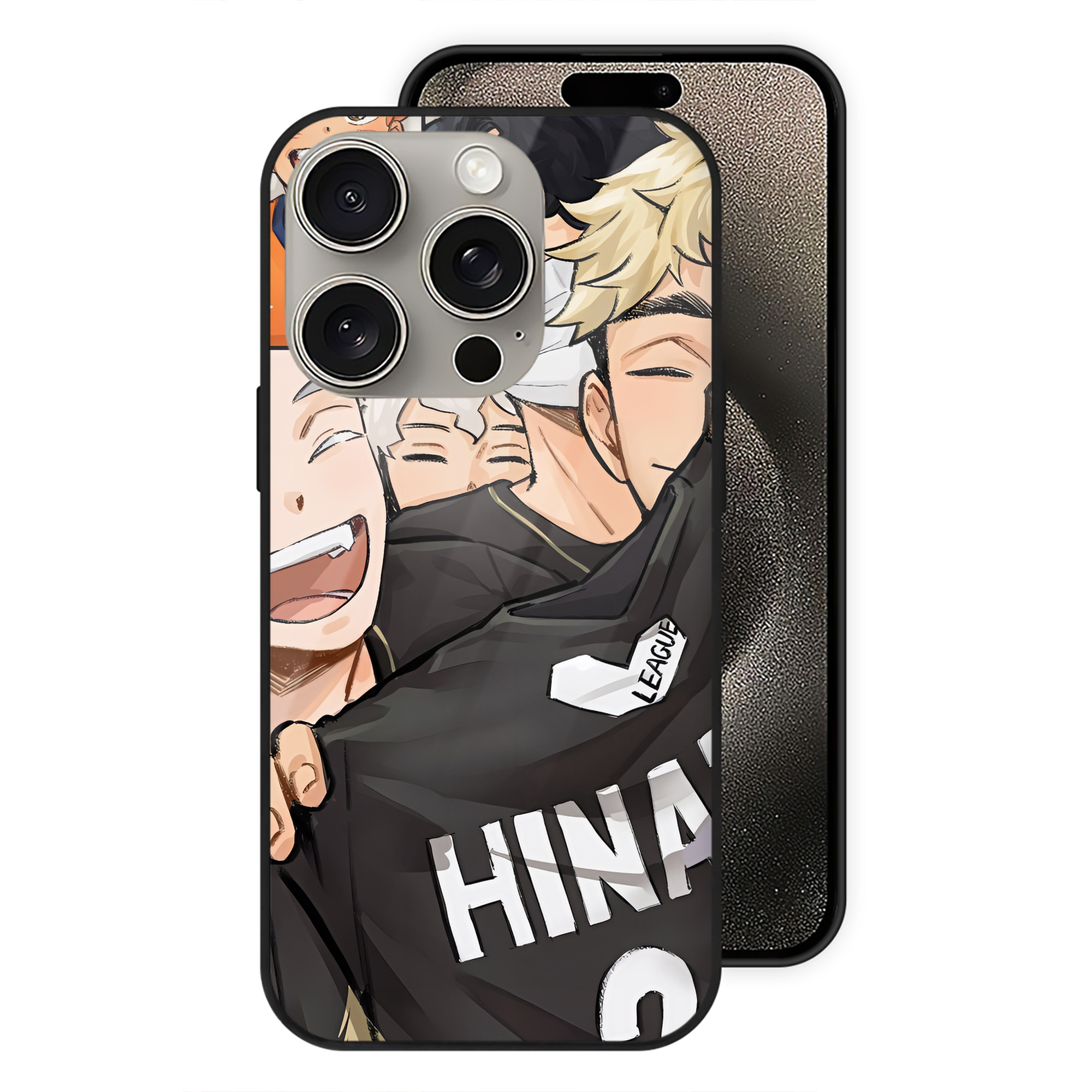 （画像用） ハイキュー!! Haikyu!! 【iPhone15Pro対応】スマホケース 耐衝撃＆黄変防止 背面ガラス