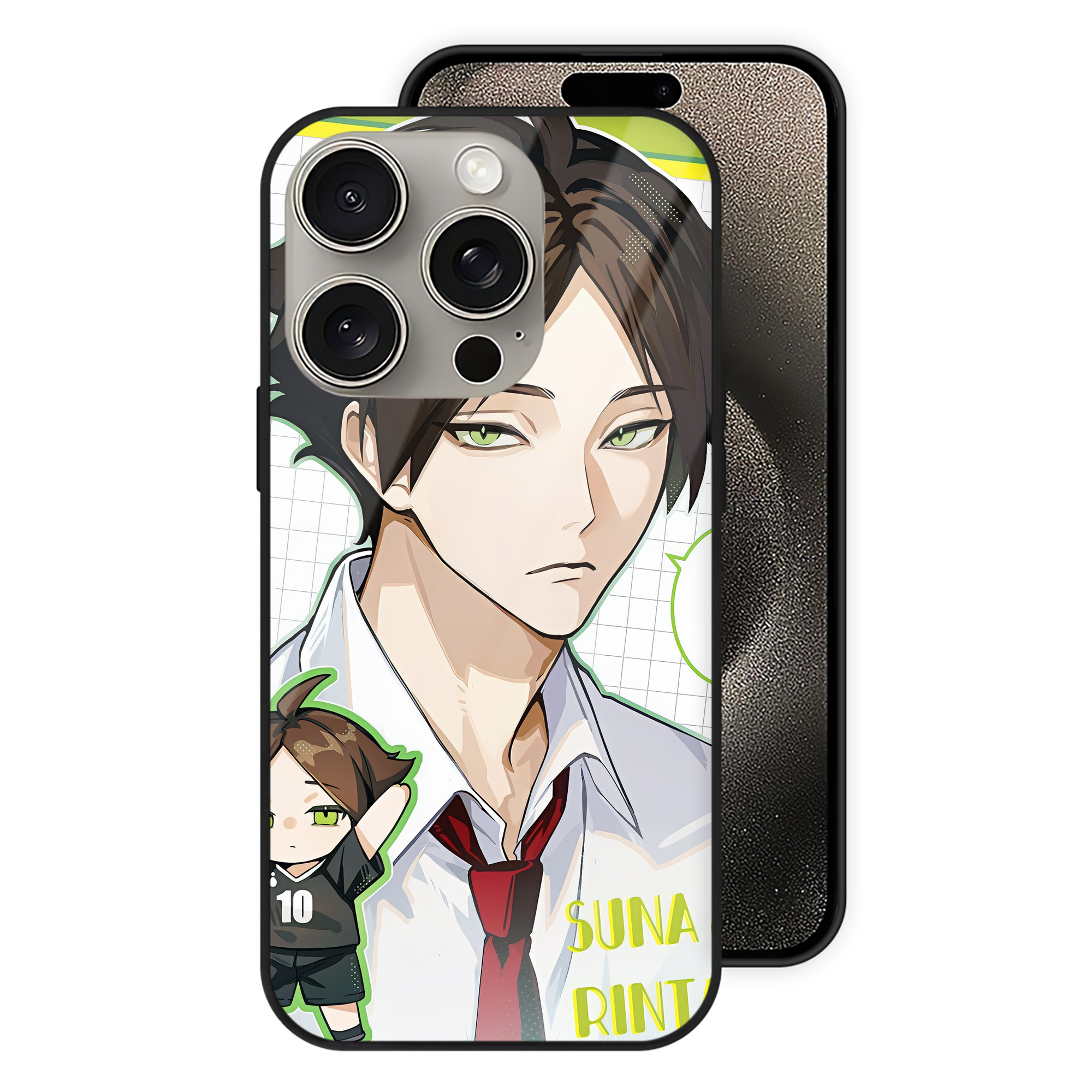 （画像用） ハイキュー!! Haikyu!! 【iPhone15Pro対応】スマホケース 耐衝撃＆黄変防止 背面ガラス