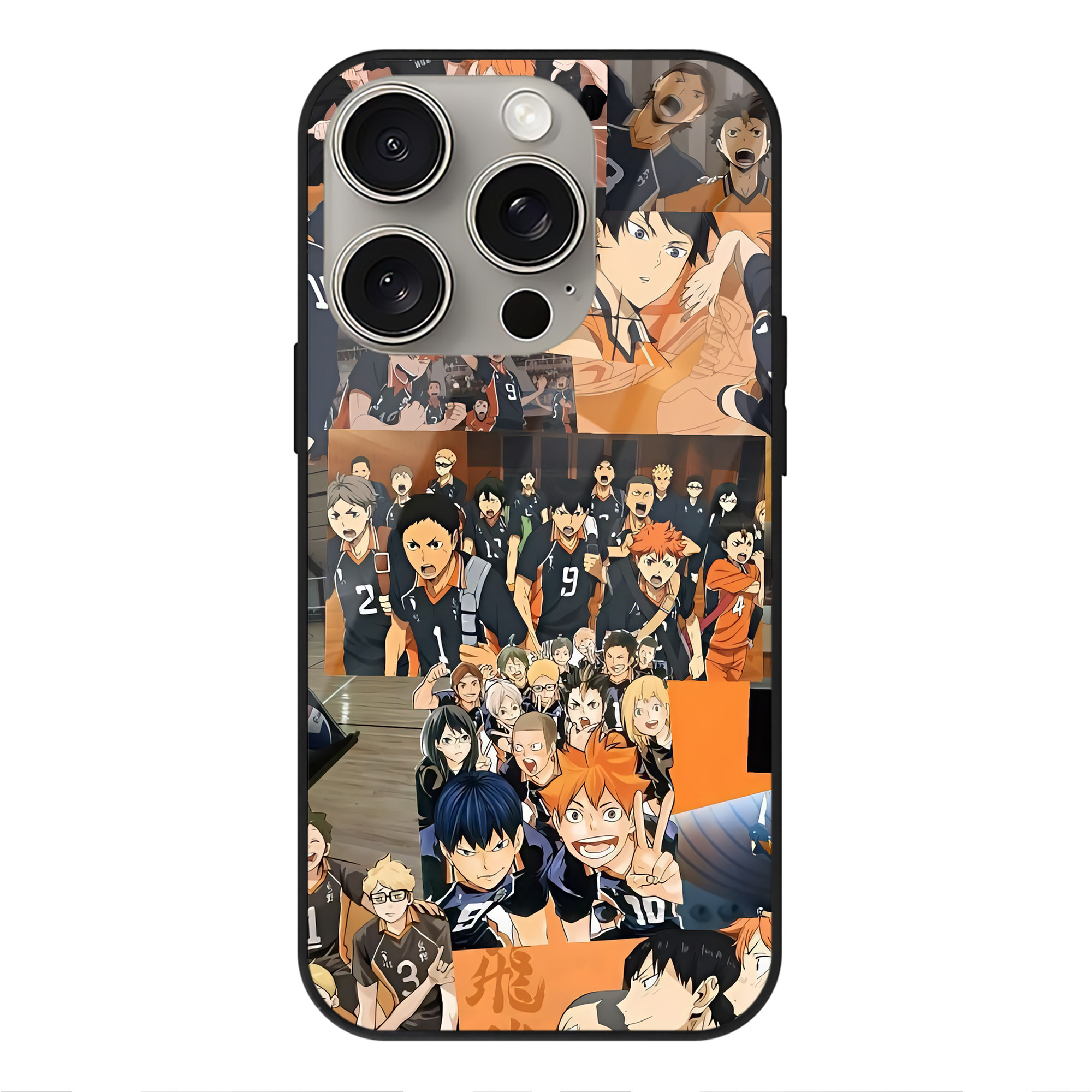 （画像用） ハイキュー!! Haikyu!! 【iPhone15Pro対応】スマホケース 耐衝撃＆黄変防止 背面ガラス