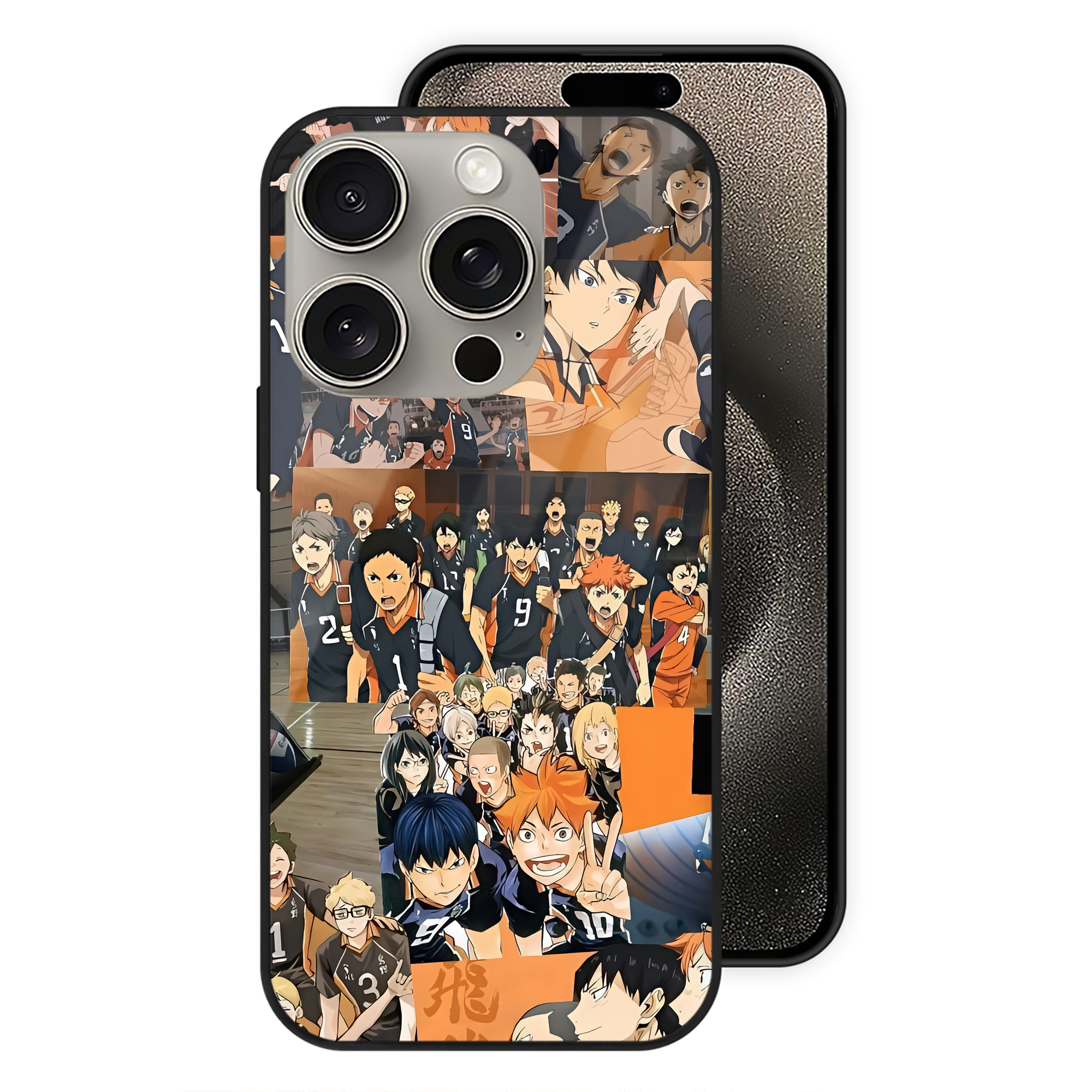 （画像用） ハイキュー!! Haikyu!! 【iPhone15Pro対応】スマホケース 耐衝撃＆黄変防止 背面ガラス