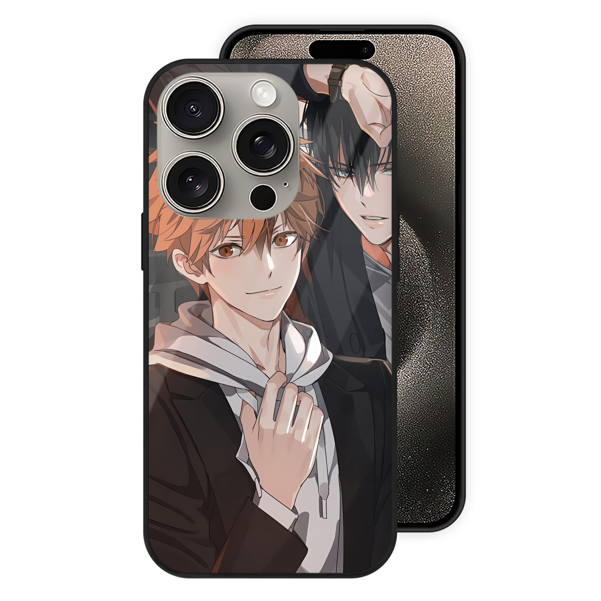（画像用） ハイキュー!! Haikyu!! 【iPhone15Pro対応】スマホケース 耐衝撃＆黄変防止 背面ガラス