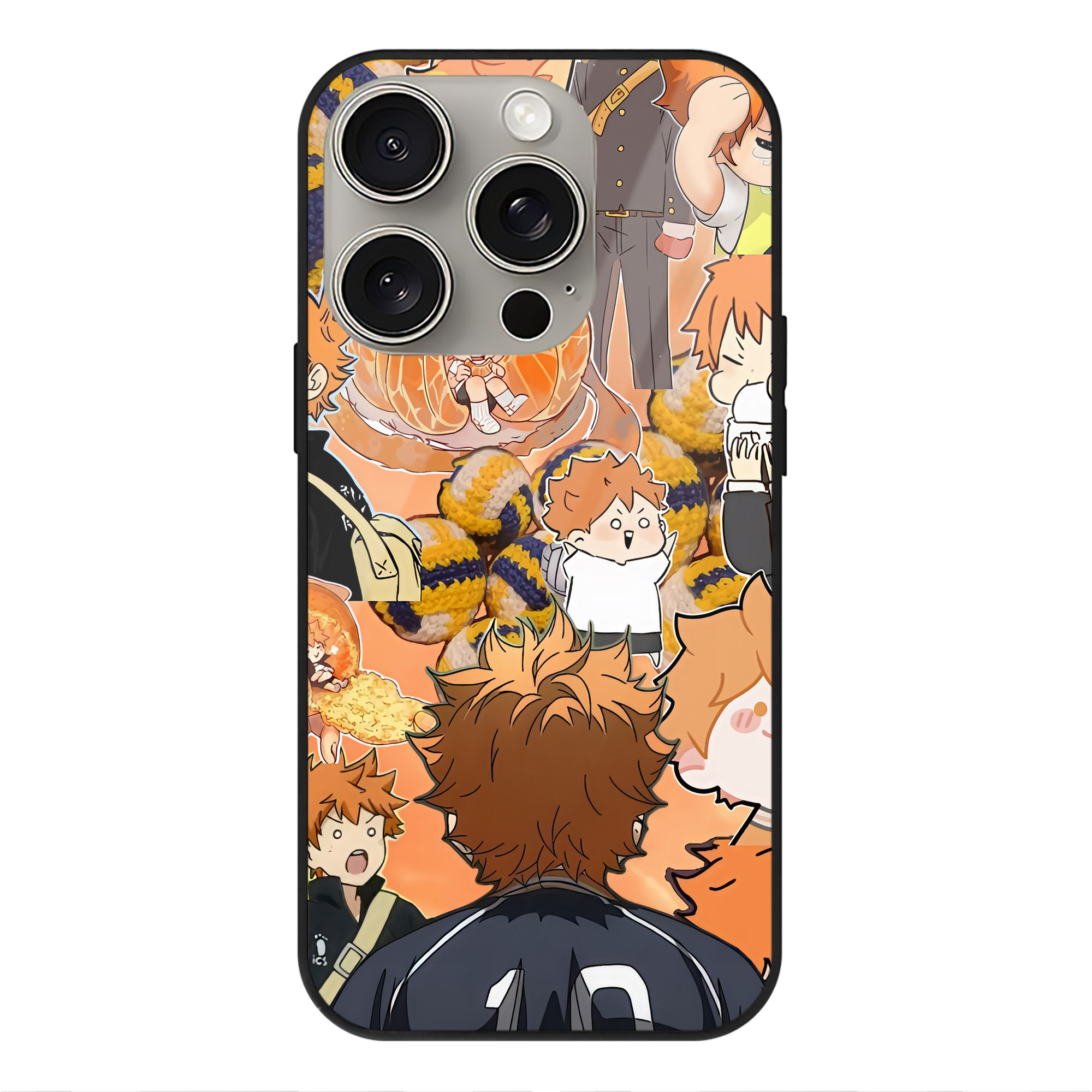 （画像用） ハイキュー!! Haikyu!! 【iPhone15Pro対応】スマホケース 耐衝撃＆黄変防止 背面ガラス
