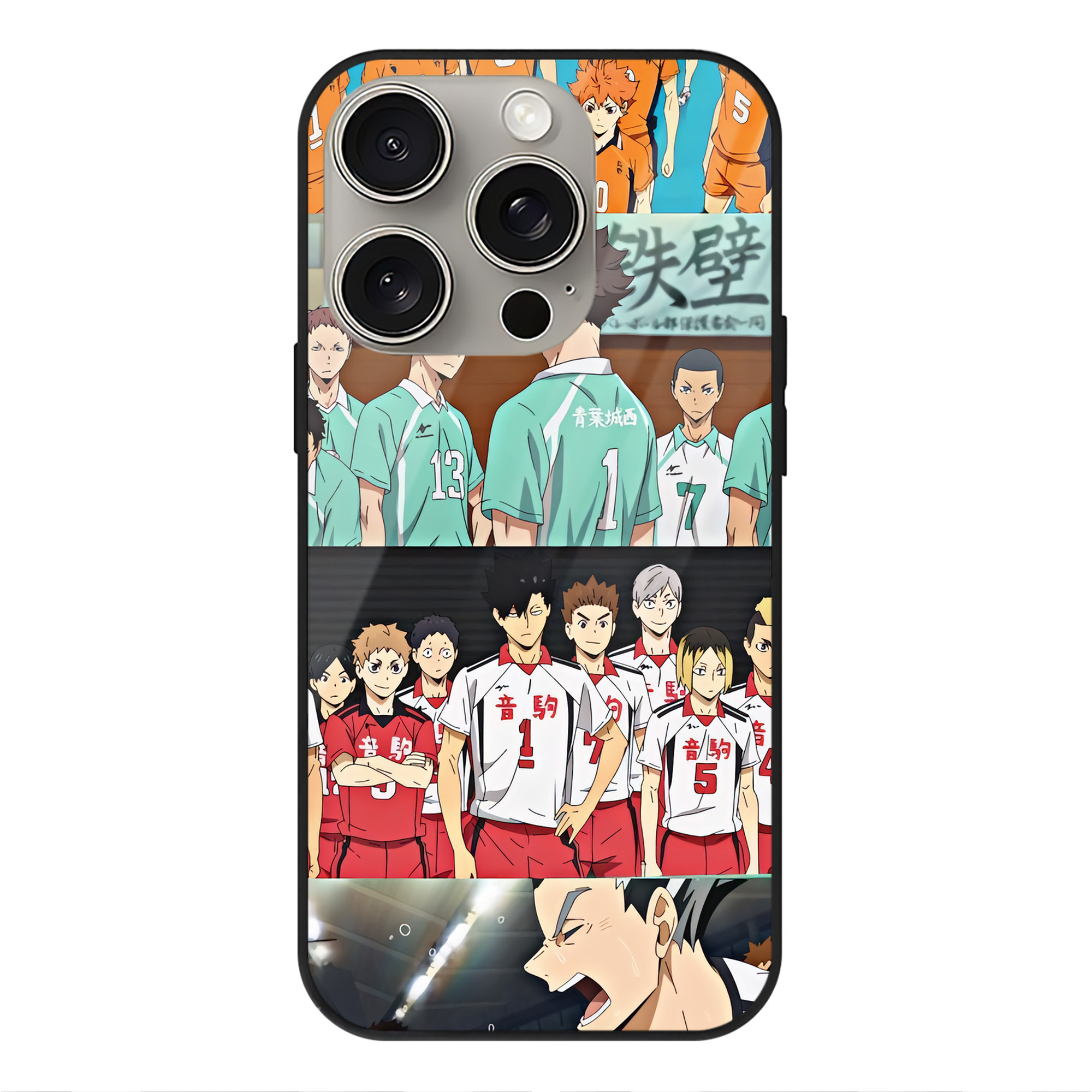 （画像用） ハイキュー!! Haikyu!! 【iPhone15Pro対応】スマホケース 耐衝撃＆黄変防止 背面ガラス