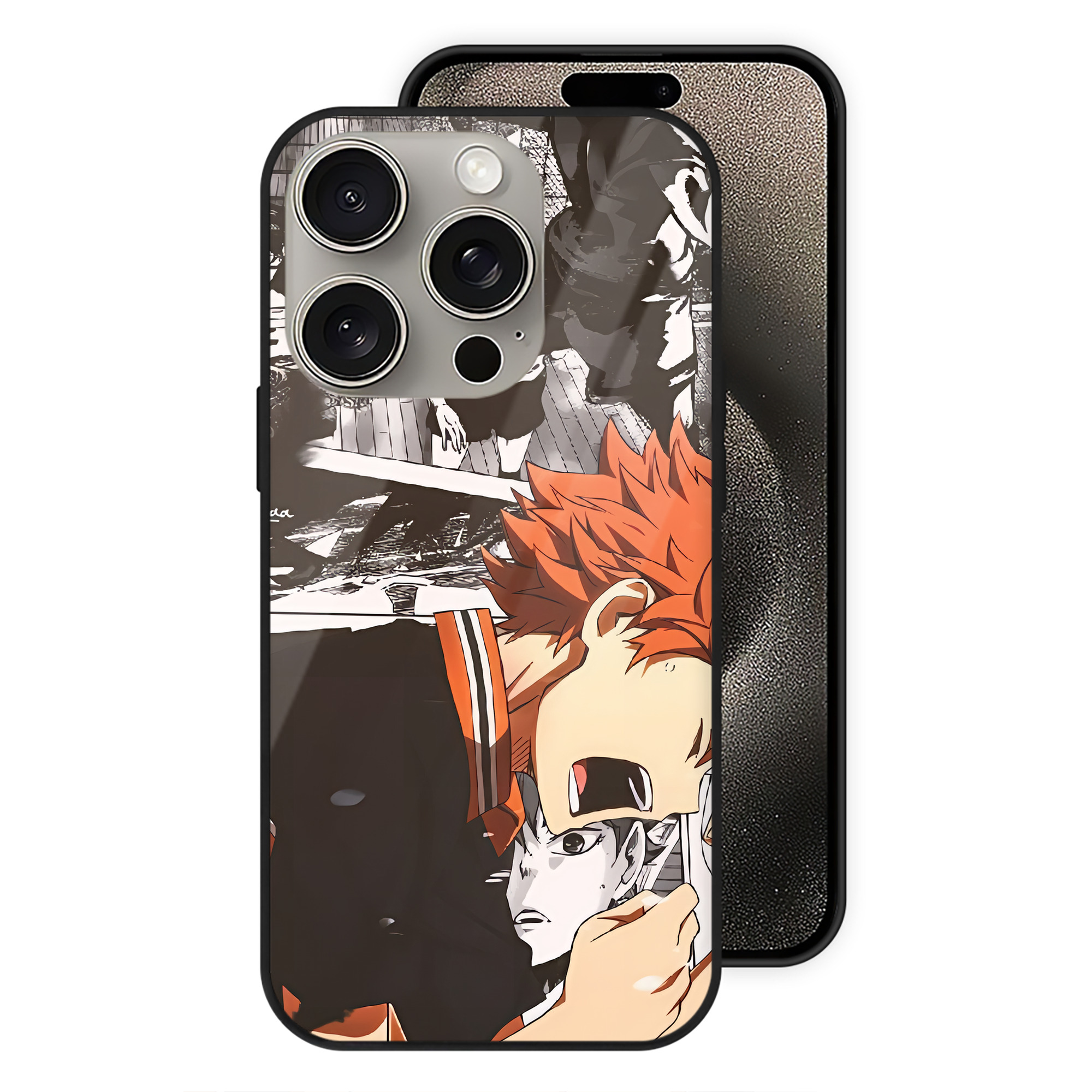 （画像用） ハイキュー!! Haikyu!! 【iPhone15Pro対応】スマホケース 耐衝撃＆黄変防止 背面ガラス