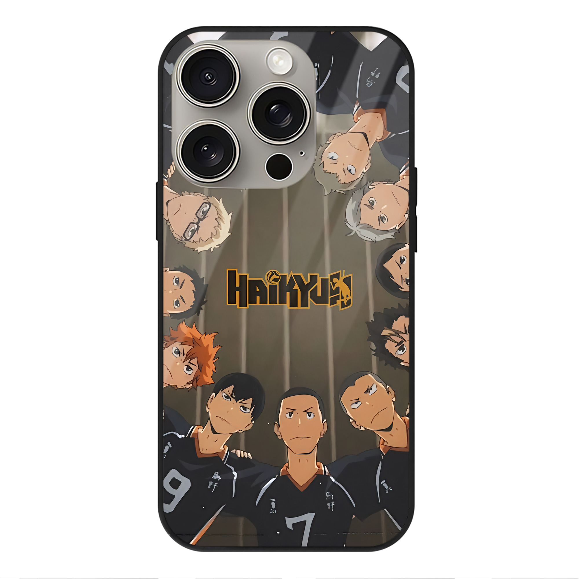 （画像用） ハイキュー!! Haikyu!! 【iPhone15Pro対応】スマホケース 耐衝撃＆黄変防止 背面ガラス