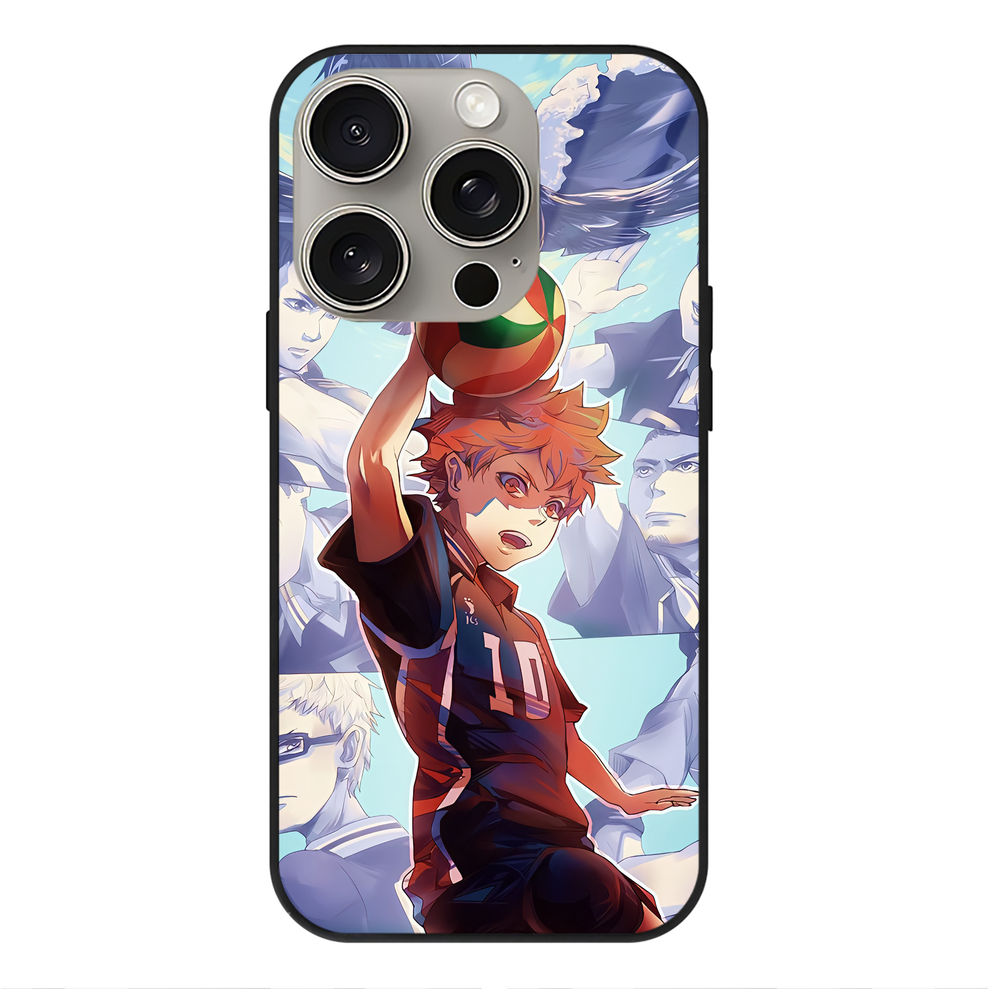 （画像用） ハイキュー!! Haikyu!! 【iPhone15Pro対応】スマホケース 耐衝撃＆黄変防止 背面ガラス