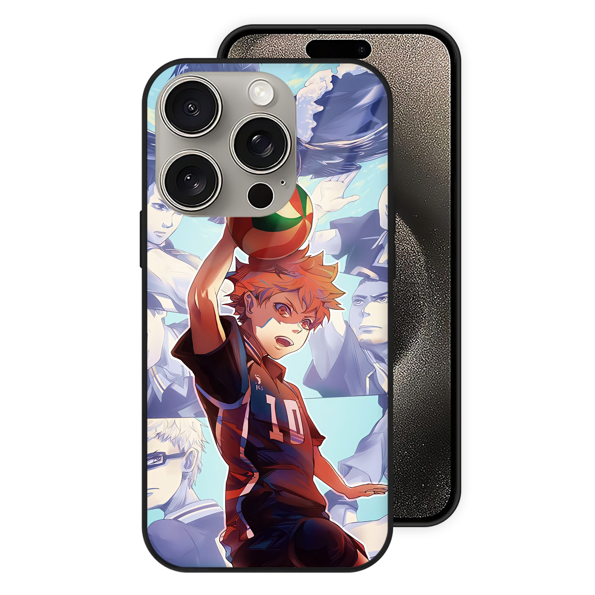 （画像用） ハイキュー!! Haikyu!! 【iPhone15Pro対応】スマホケース 耐衝撃＆黄変防止 背面ガラス