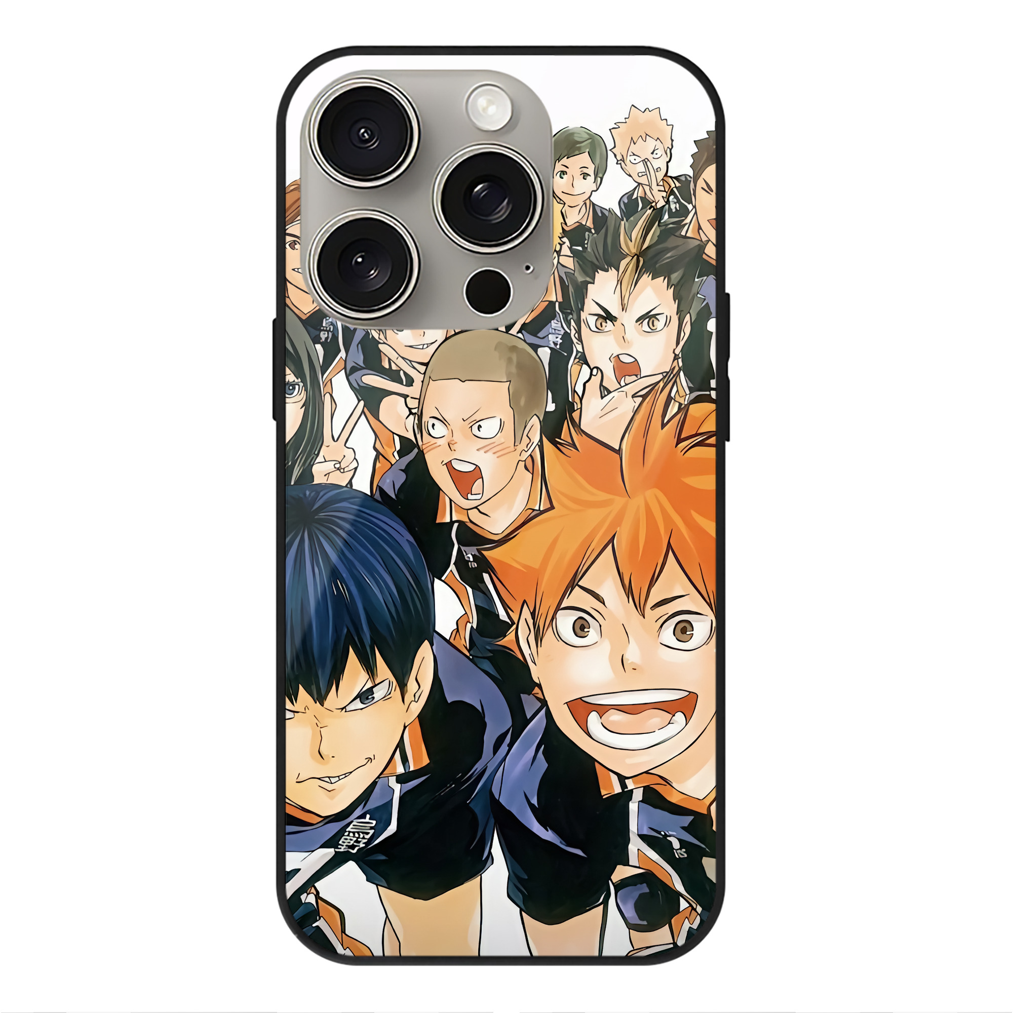 （画像用） ハイキュー!! Haikyu!! 【iPhone15Pro対応】スマホケース 耐衝撃＆黄変防止 背面ガラス