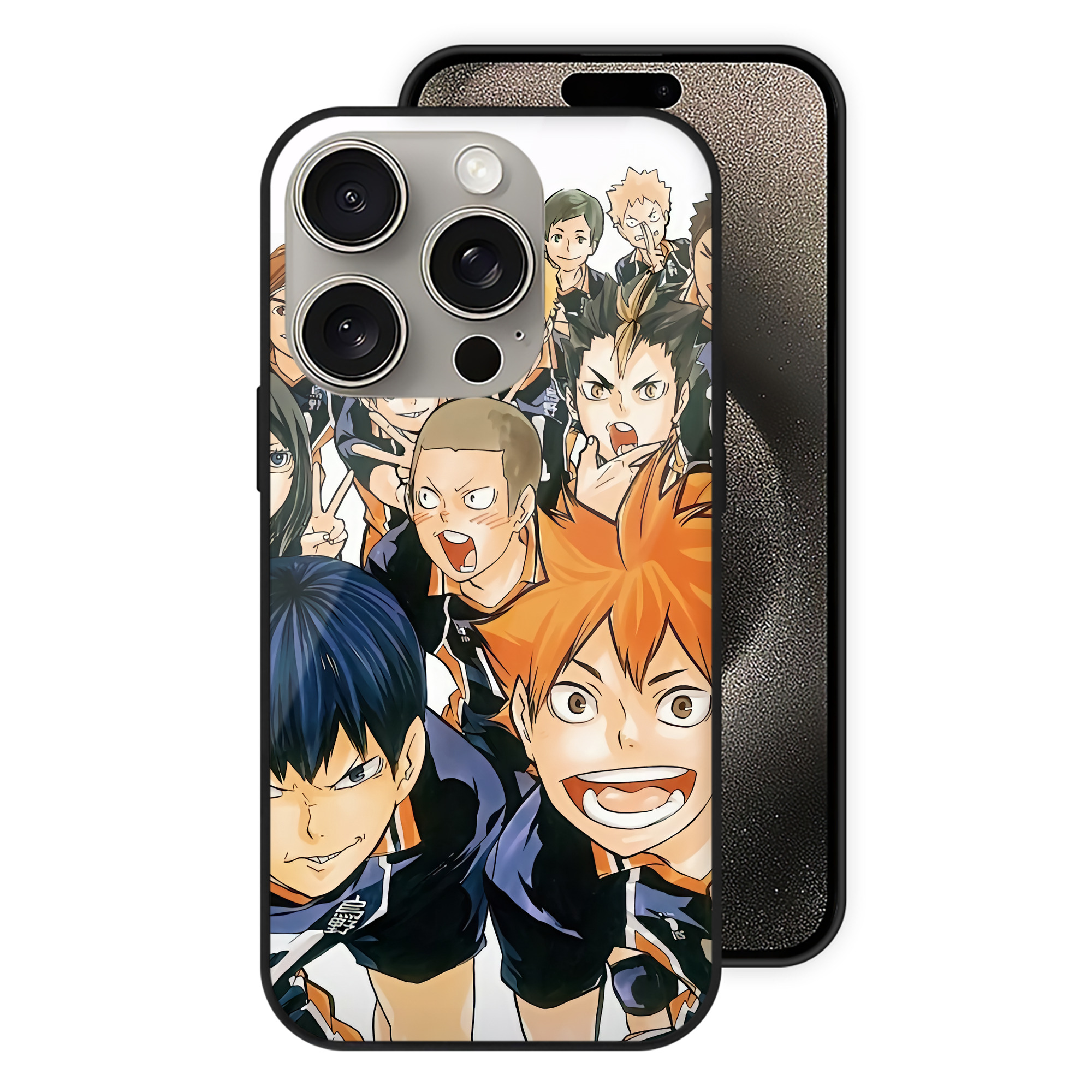 （画像用） ハイキュー!! Haikyu!! 【iPhone15Pro対応】スマホケース 耐衝撃＆黄変防止 背面ガラス