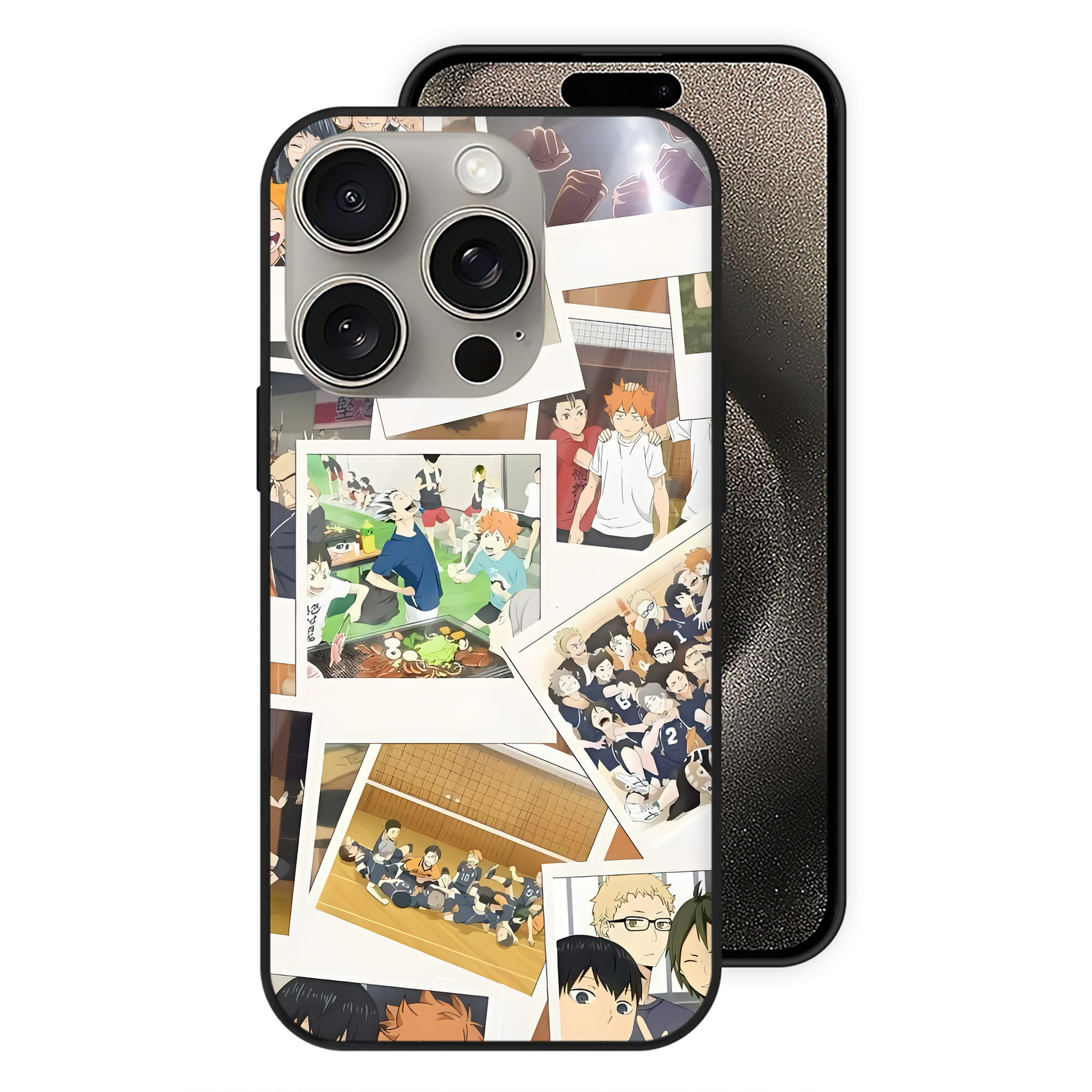（画像用） ハイキュー!! Haikyu!! 【iPhone15Pro対応】スマホケース 耐衝撃＆黄変防止 背面ガラス