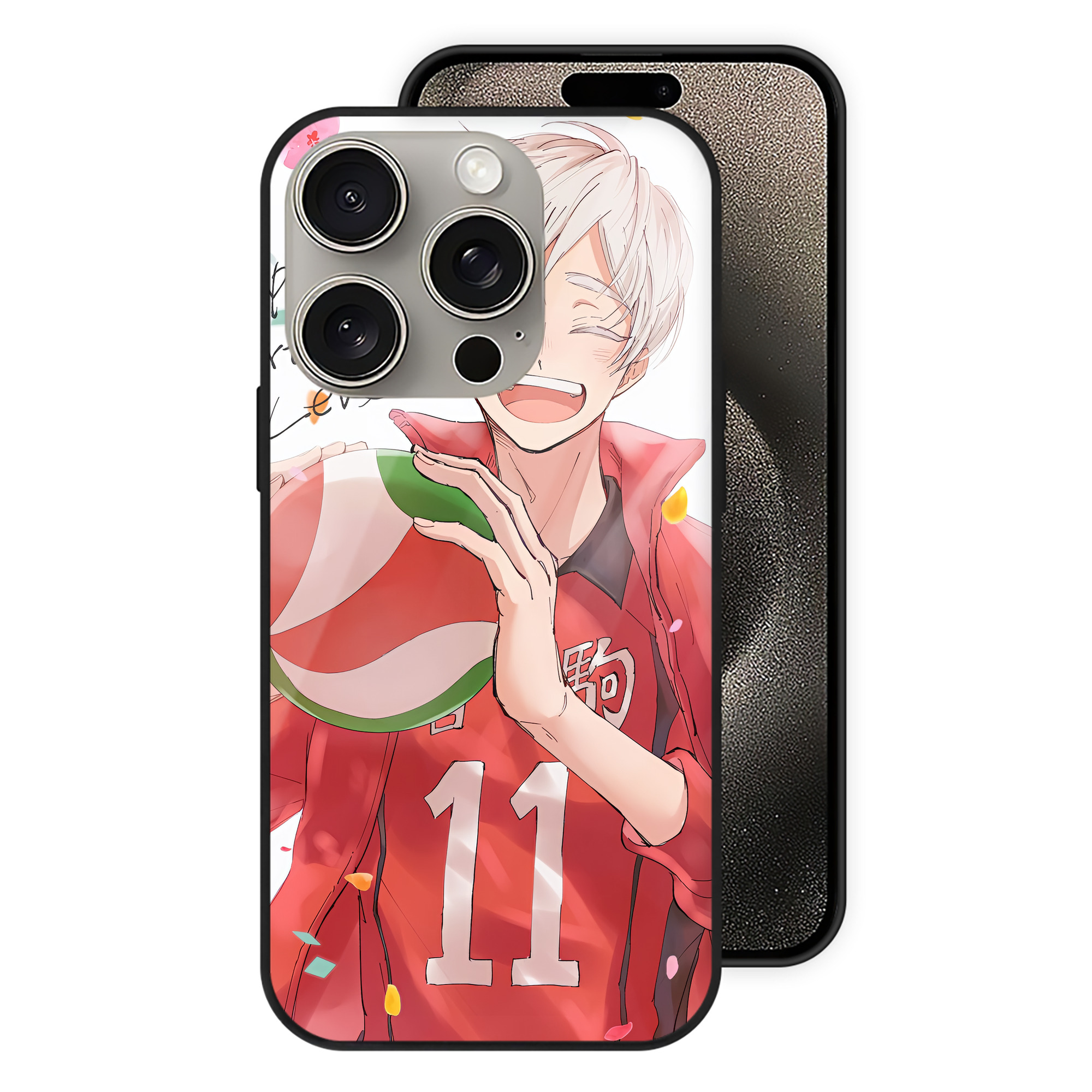 （画像用） ハイキュー!! Haikyu!! 【iPhone15Pro対応】スマホケース 耐衝撃＆黄変防止 背面ガラス