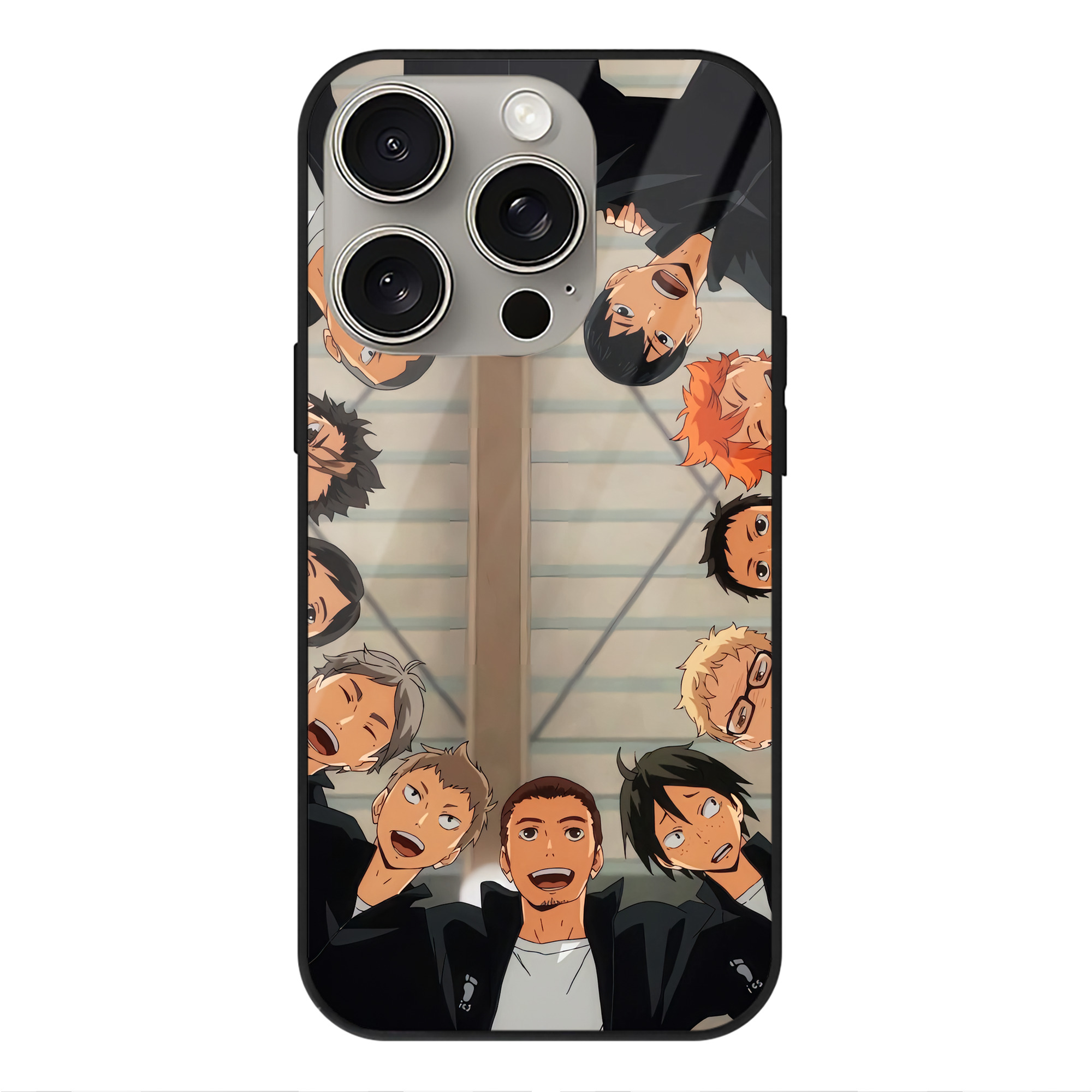 （画像用） ハイキュー!! Haikyu!! 【iPhone15Pro対応】スマホケース 耐衝撃＆黄変防止 背面ガラス