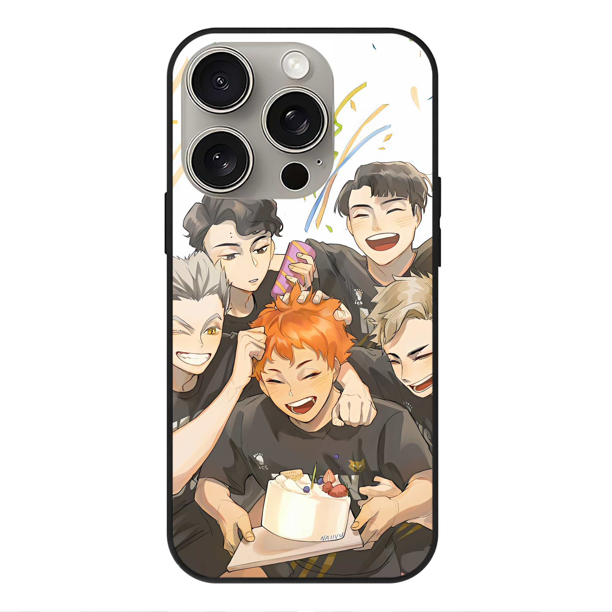 （画像用） ハイキュー!! Haikyu!! 【iPhone15Pro対応】スマホケース 耐衝撃＆黄変防止 背面ガラス