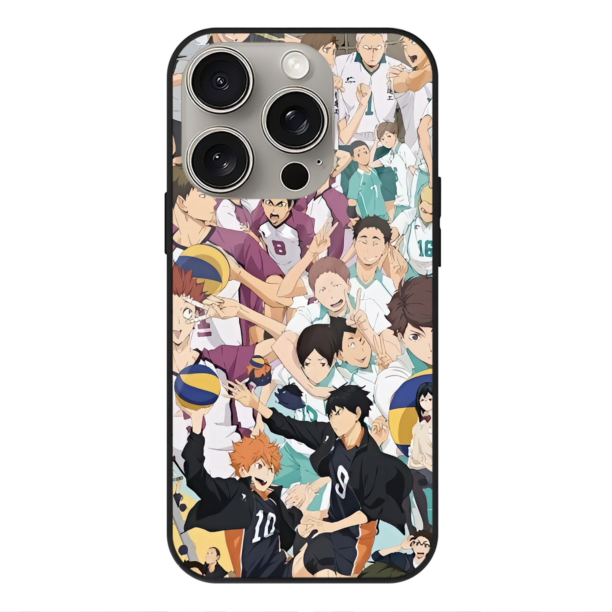 （画像用） ハイキュー!! Haikyu!! 【iPhone15Pro対応】スマホケース 耐衝撃＆黄変防止 背面ガラス