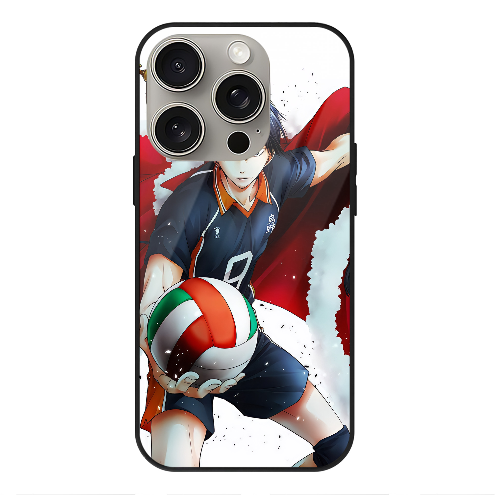（画像用） ハイキュー!! Haikyu!! 【iPhone15Pro対応】スマホケース 耐衝撃＆黄変防止 背面ガラス