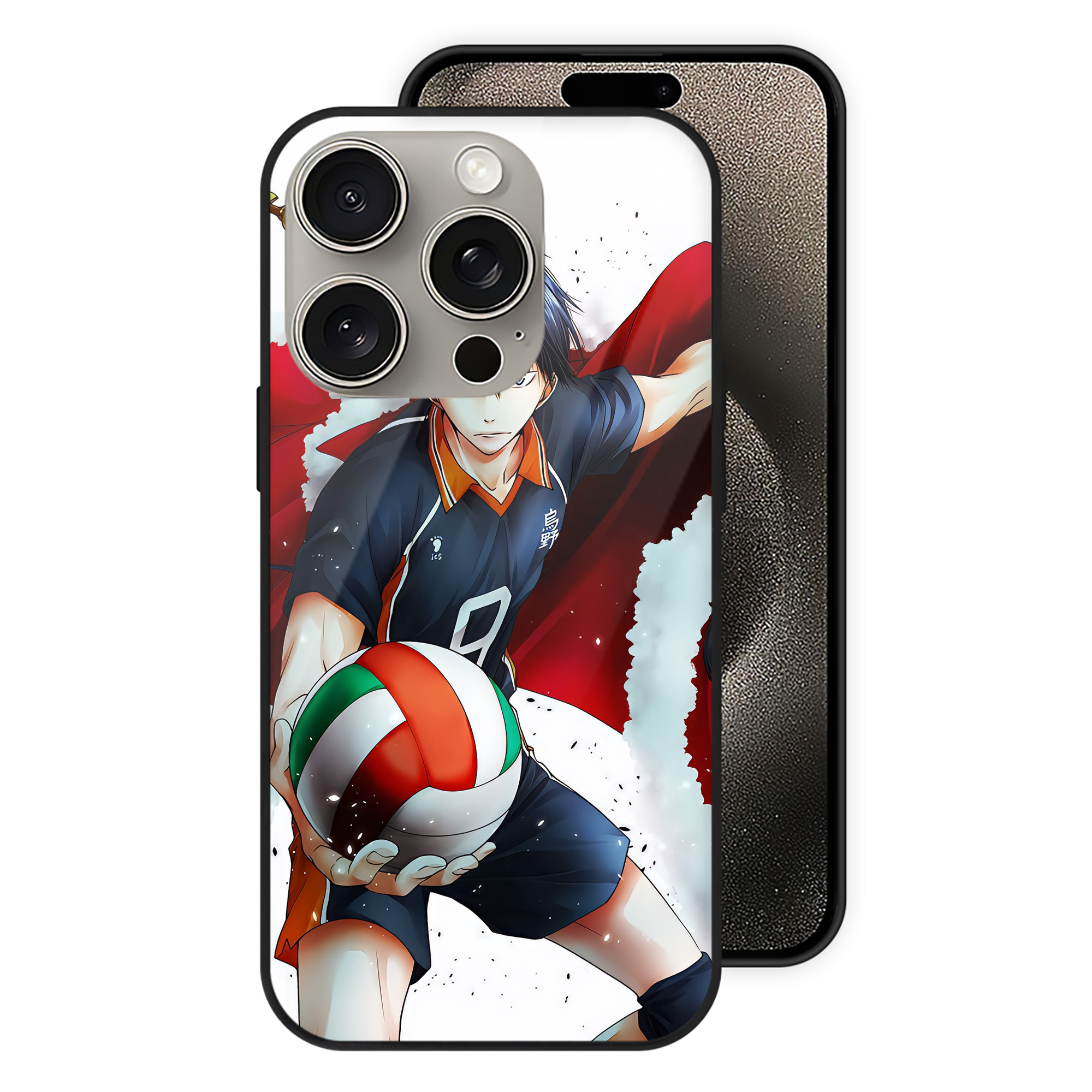 （画像用） ハイキュー!! Haikyu!! 【iPhone15Pro対応】スマホケース 耐衝撃＆黄変防止 背面ガラス