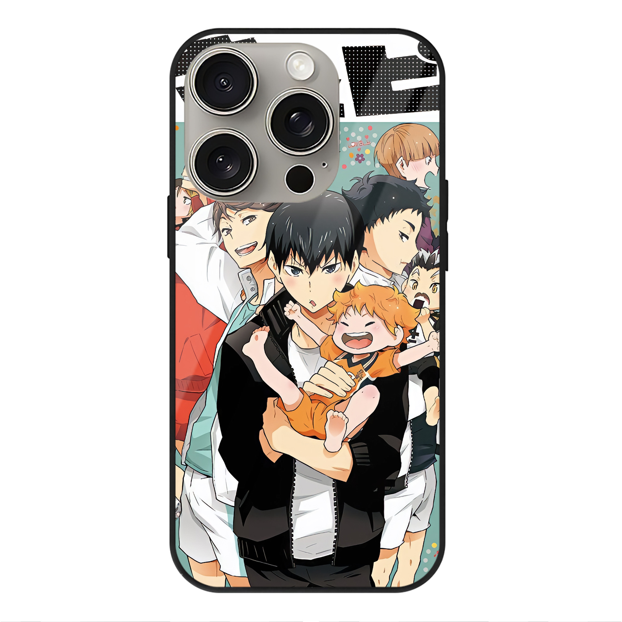 （画像用） ハイキュー!! Haikyu!! 【iPhone15Pro対応】スマホケース 耐衝撃＆黄変防止 背面ガラス