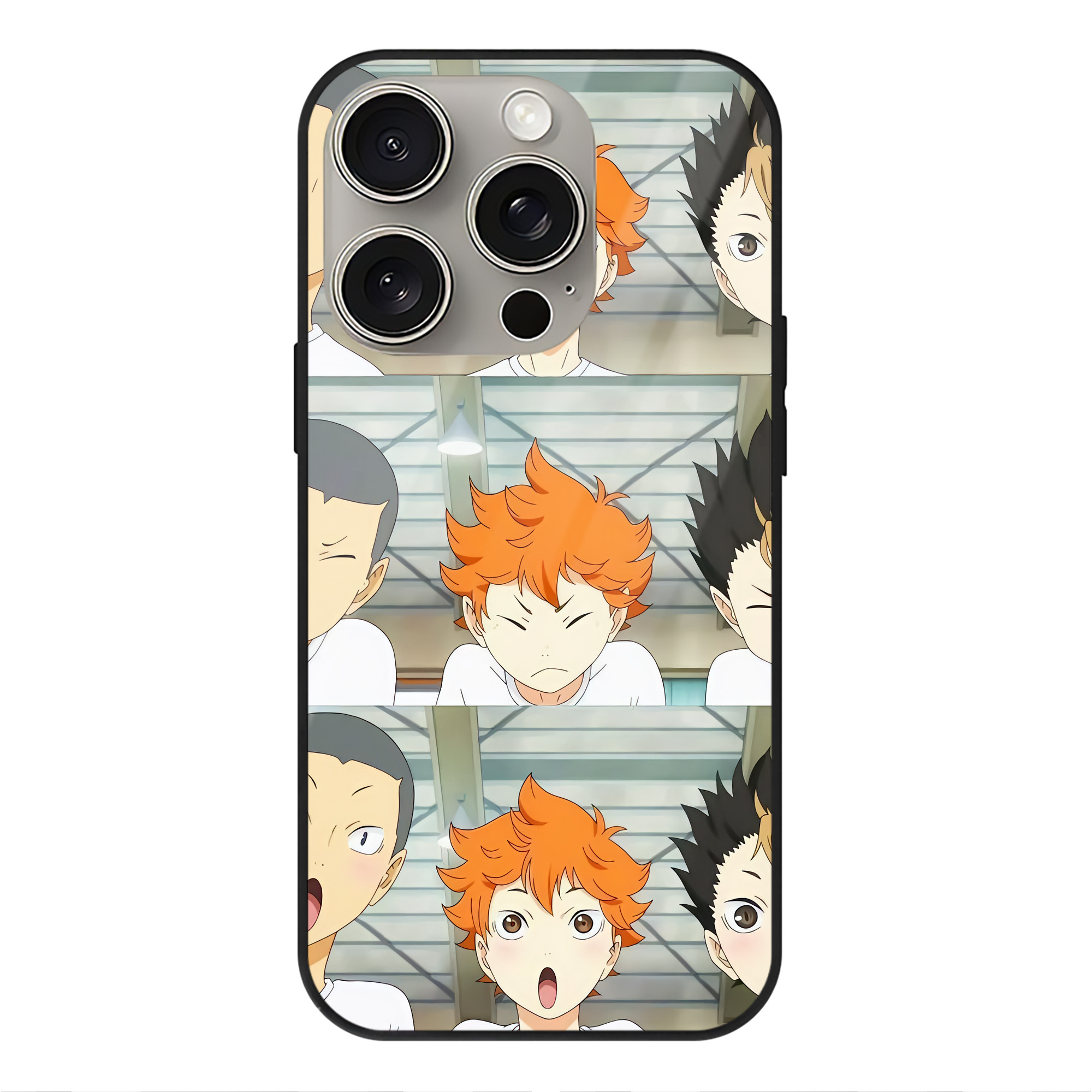 （画像用） ハイキュー!! Haikyu!! 【iPhone15Pro対応】スマホケース 耐衝撃＆黄変防止 背面ガラス