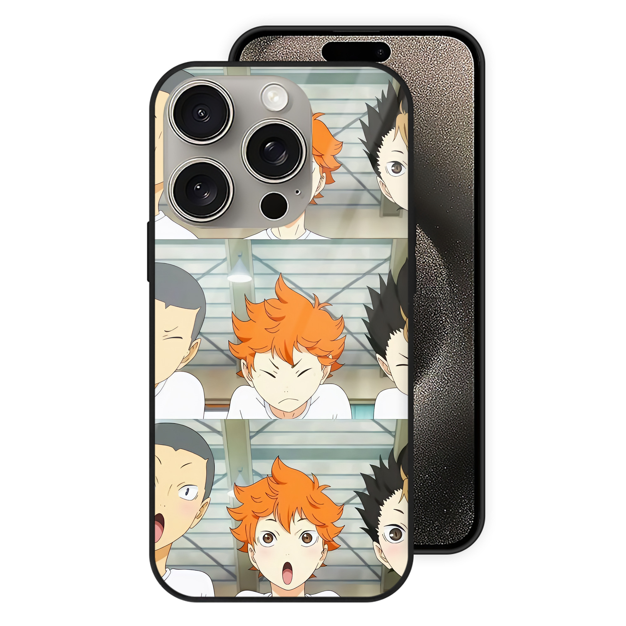 （画像用） ハイキュー!! Haikyu!! 【iPhone15Pro対応】スマホケース 耐衝撃＆黄変防止 背面ガラス