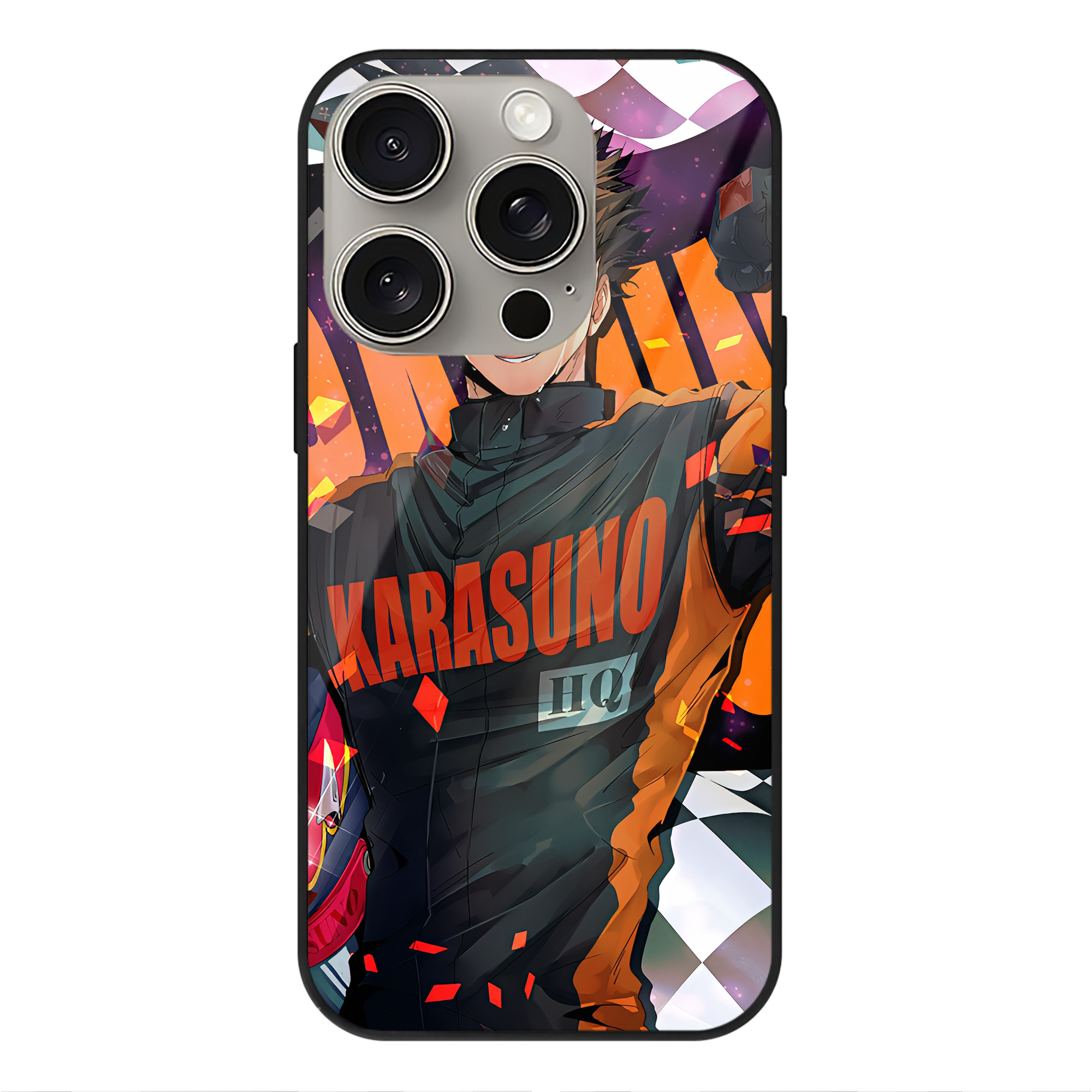 （画像用） ハイキュー!! Haikyu!! 【iPhone15Pro対応】スマホケース 耐衝撃＆黄変防止 背面ガラス