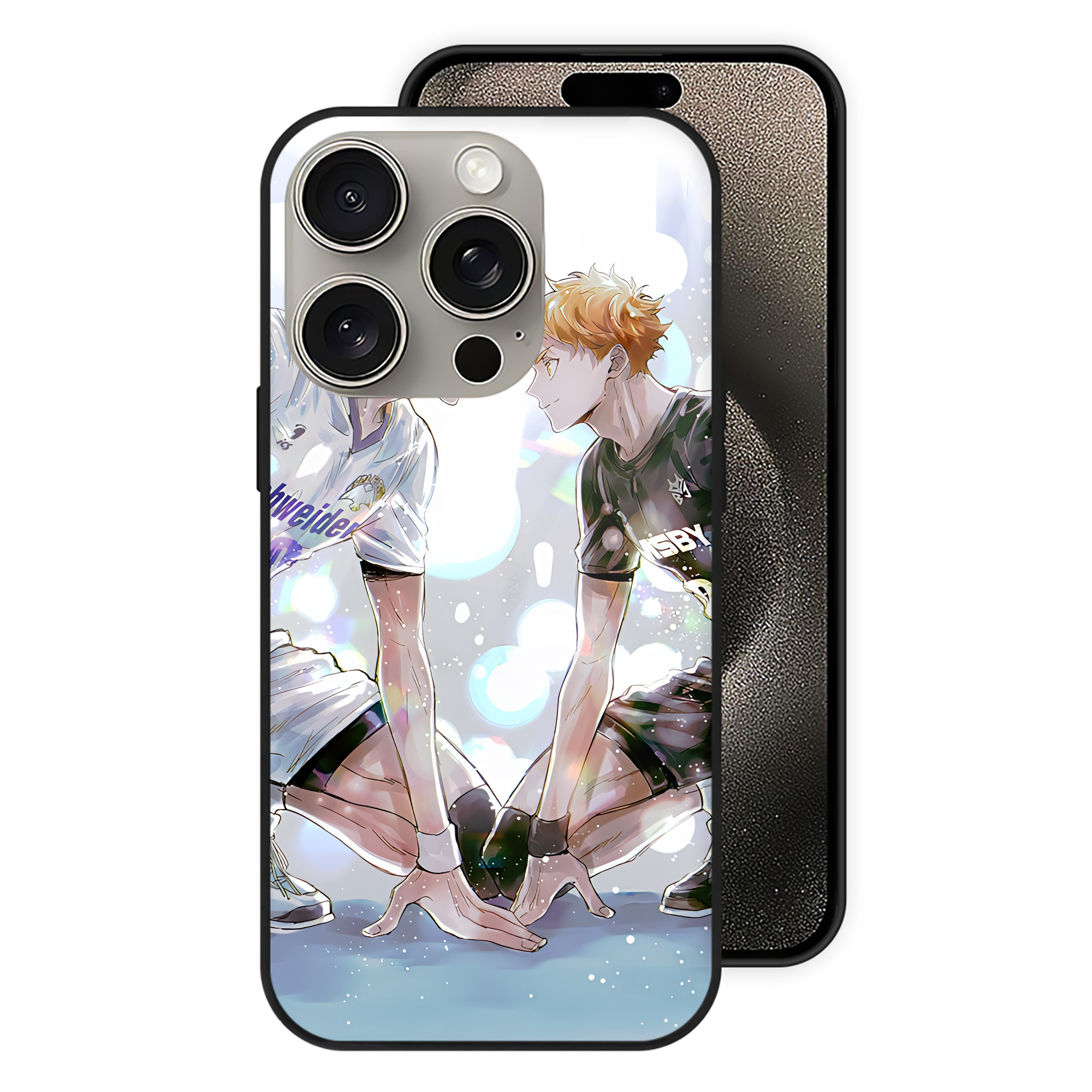（画像用） ハイキュー!! Haikyu!! 【iPhone15Pro対応】スマホケース 耐衝撃＆黄変防止 背面ガラス