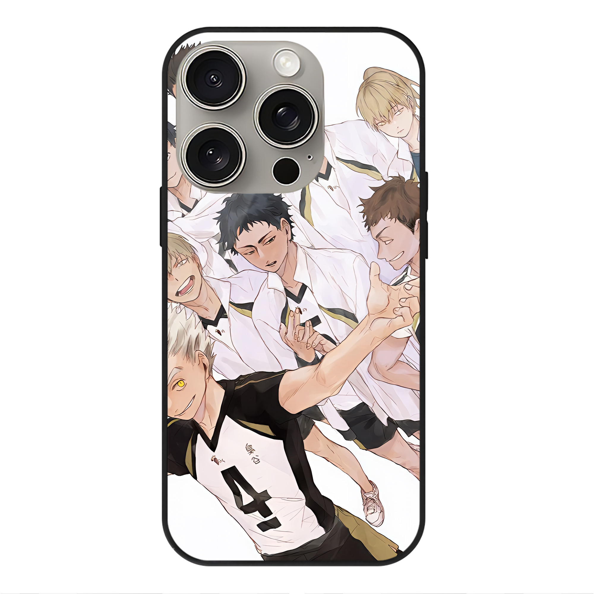 （画像用） ハイキュー!! Haikyu!! 【iPhone15Pro対応】スマホケース 耐衝撃＆黄変防止 背面ガラス