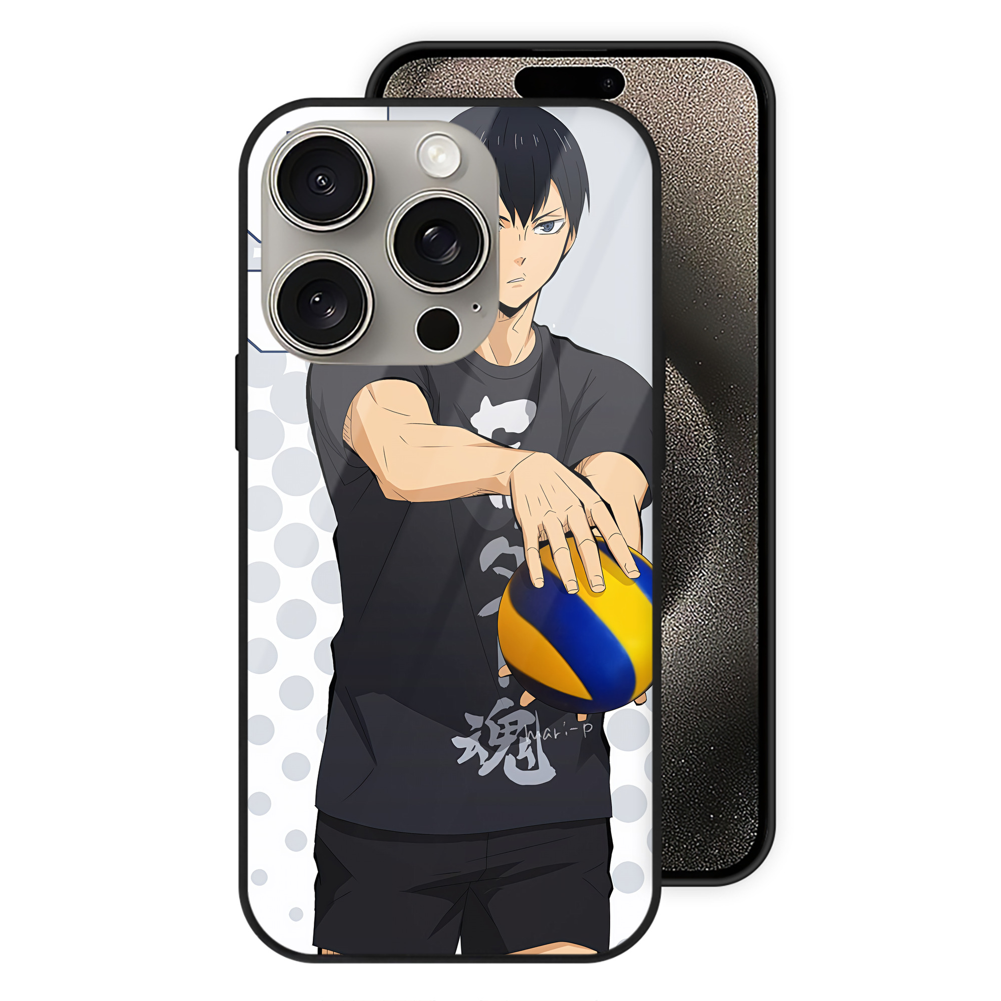 （画像用） ハイキュー!! Haikyu!! 【iPhone15Pro対応】スマホケース 耐衝撃＆黄変防止 背面ガラス