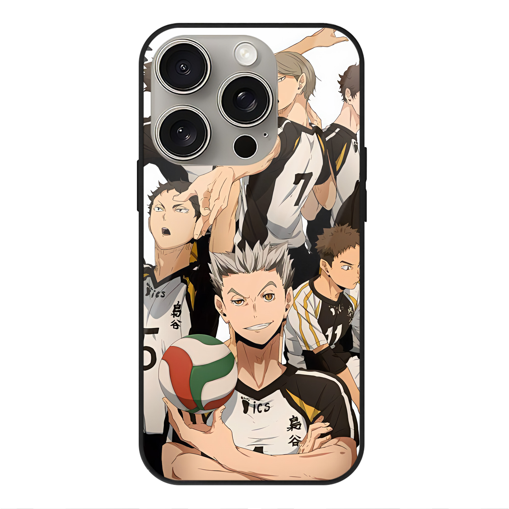 （画像用） ハイキュー!! Haikyu!! 【iPhone15Pro対応】スマホケース 耐衝撃＆黄変防止 背面ガラス