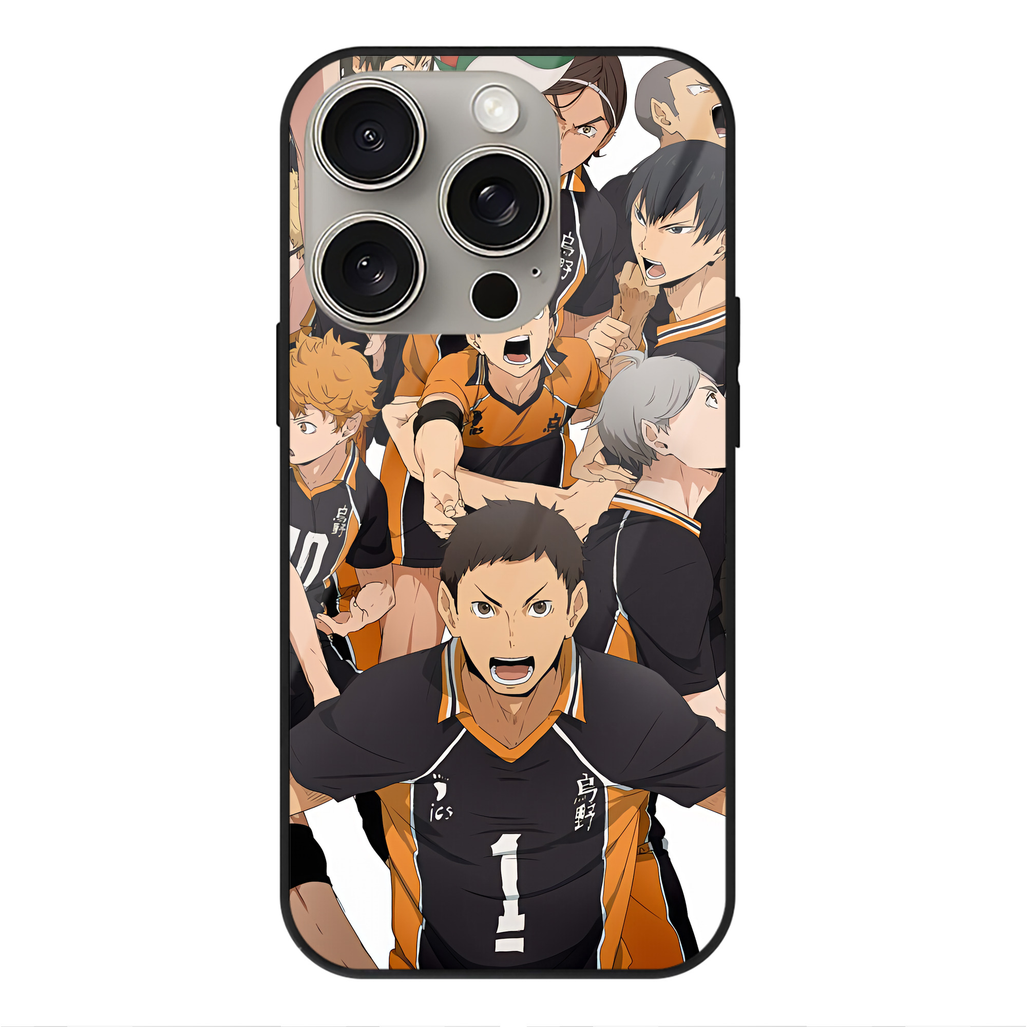 （画像用） ハイキュー!! Haikyu!! 【iPhone15Pro対応】スマホケース 耐衝撃＆黄変防止 背面ガラス
