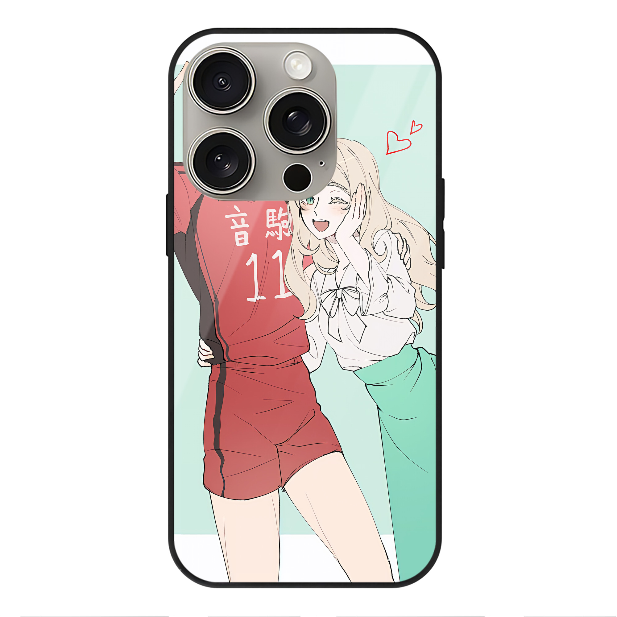 （画像用） ハイキュー!! Haikyu!! 【iPhone15Pro対応】スマホケース 耐衝撃＆黄変防止 背面ガラス