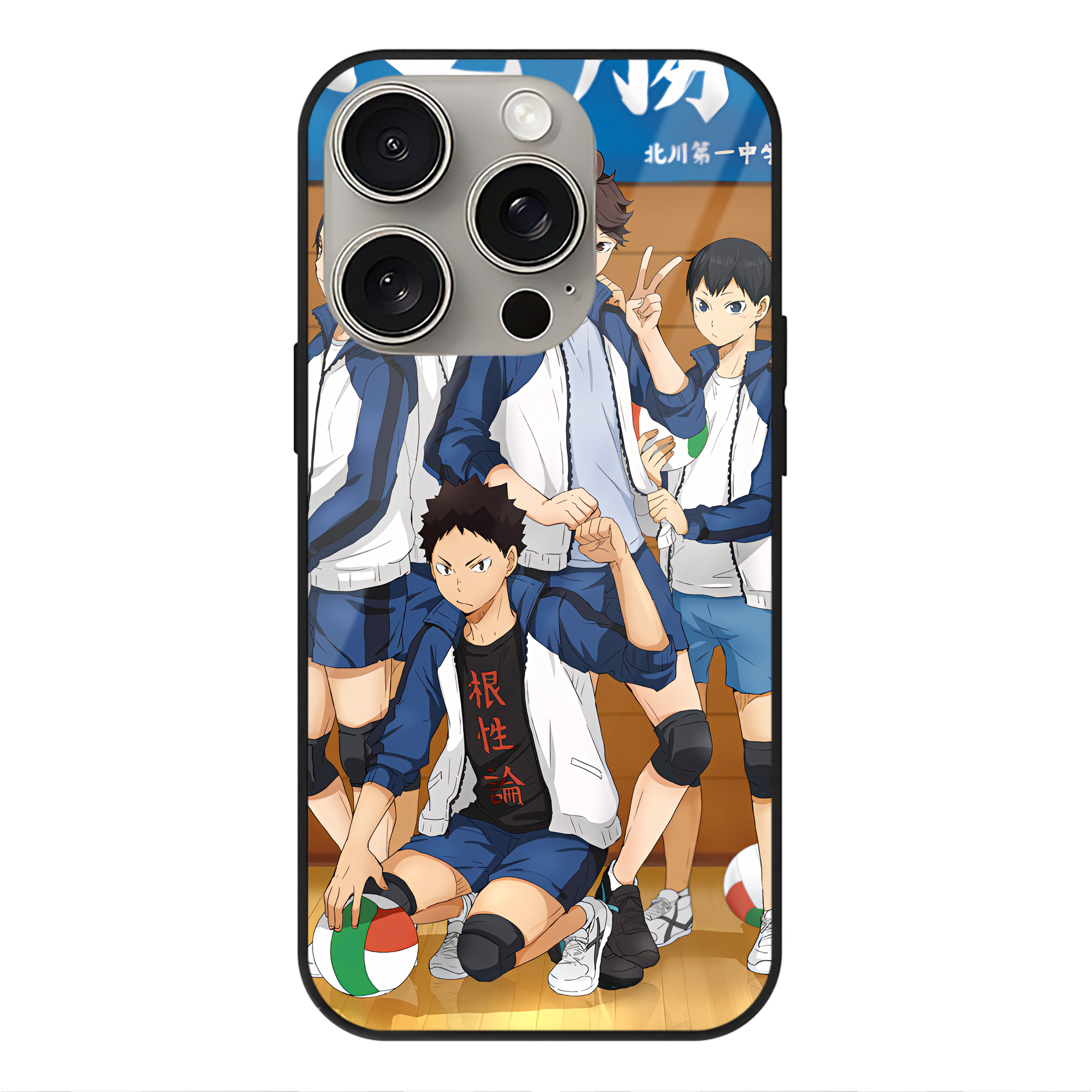 （画像用） ハイキュー!! Haikyu!! 【iPhone15Pro対応】スマホケース 耐衝撃＆黄変防止 背面ガラス