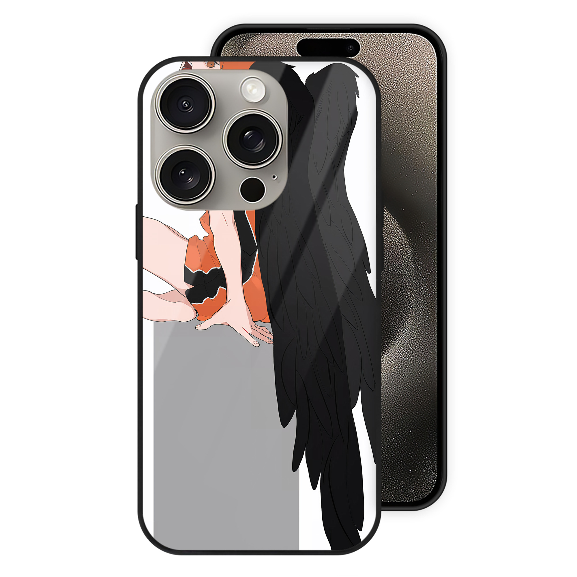 （画像用） ハイキュー!! Haikyu!! 【iPhone15Pro対応】スマホケース 耐衝撃＆黄変防止 背面ガラス
