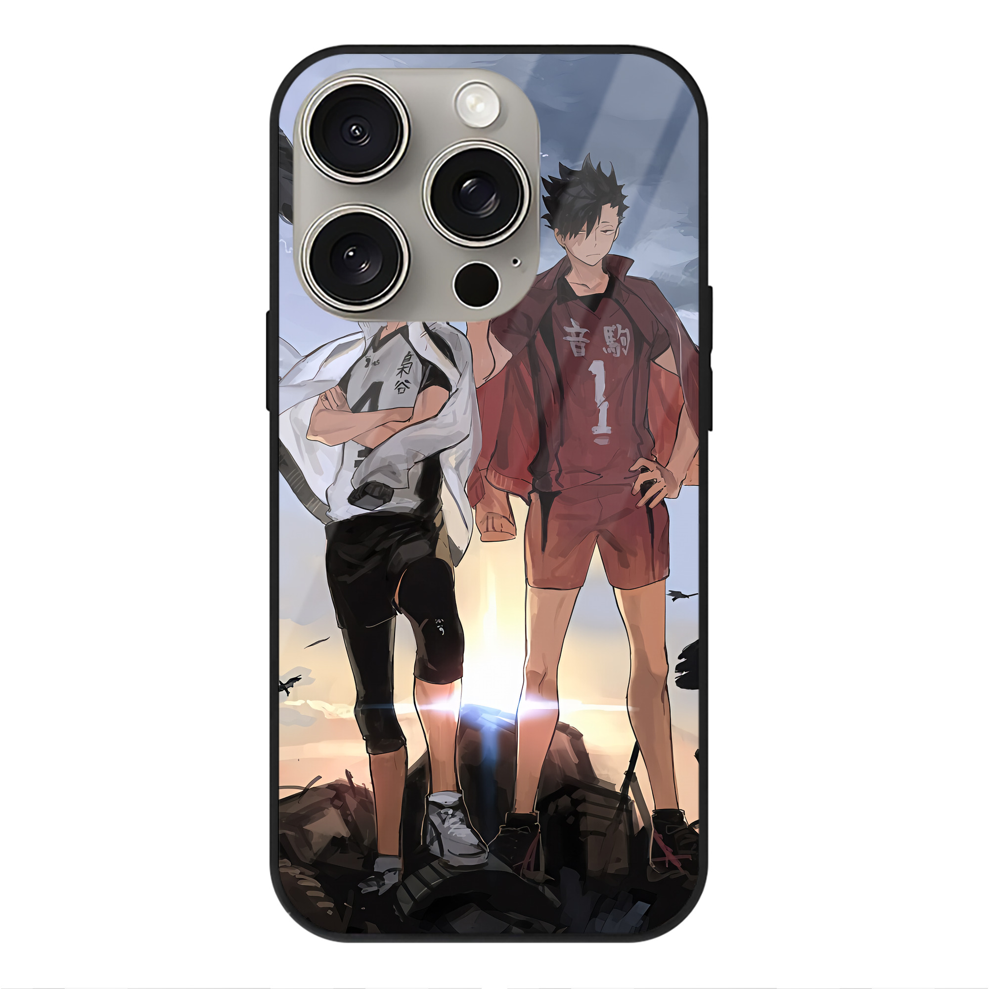 （画像用） ハイキュー!! Haikyu!! 【iPhone15Pro対応】スマホケース 耐衝撃＆黄変防止 背面ガラス