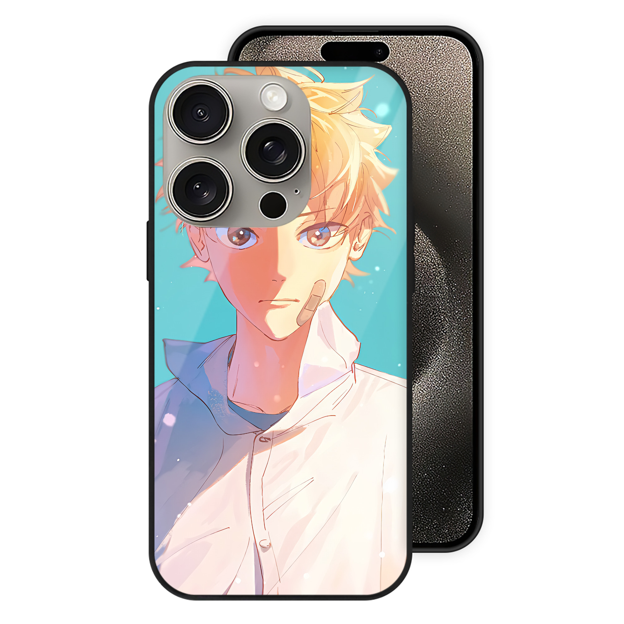 （画像用） ハイキュー!! Haikyu!! 【iPhone15Pro対応】スマホケース 耐衝撃＆黄変防止 背面ガラス