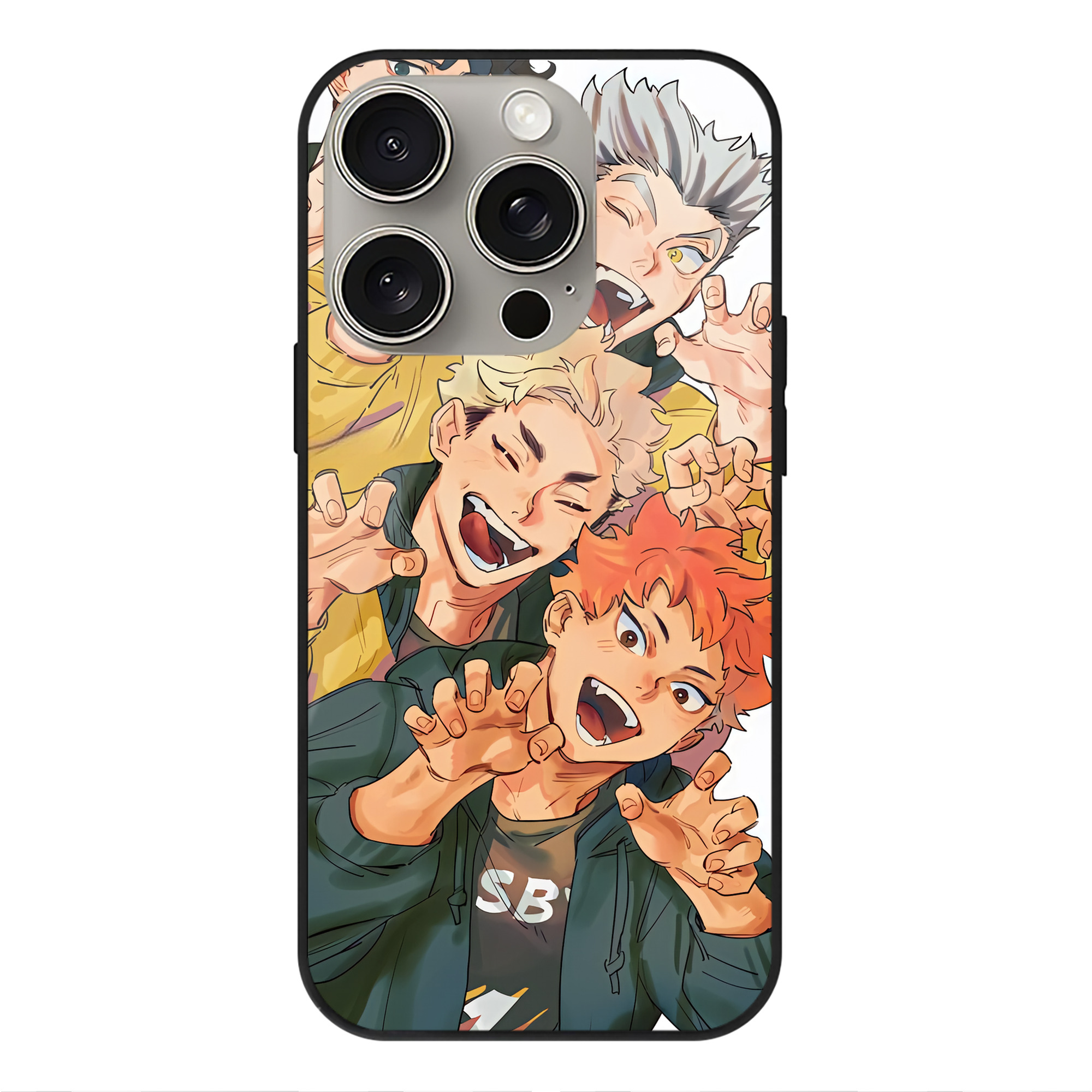 （画像用） ハイキュー!! Haikyu!! 【iPhone15Pro対応】スマホケース 耐衝撃＆黄変防止 背面ガラス