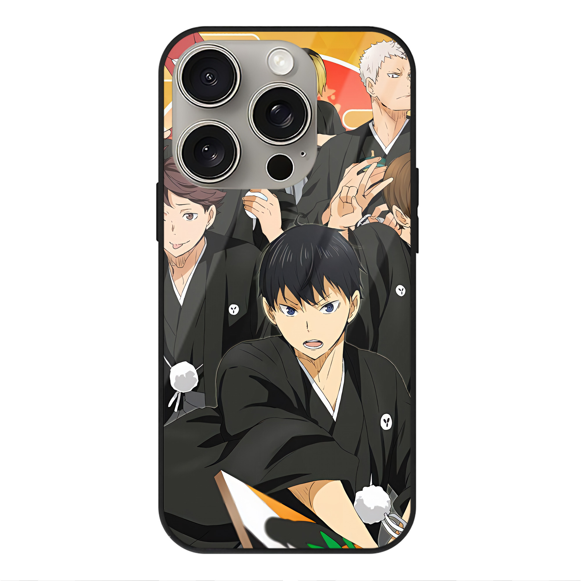 （画像用） ハイキュー!! Haikyu!! 【iPhone15Pro対応】スマホケース 耐衝撃＆黄変防止 背面ガラス