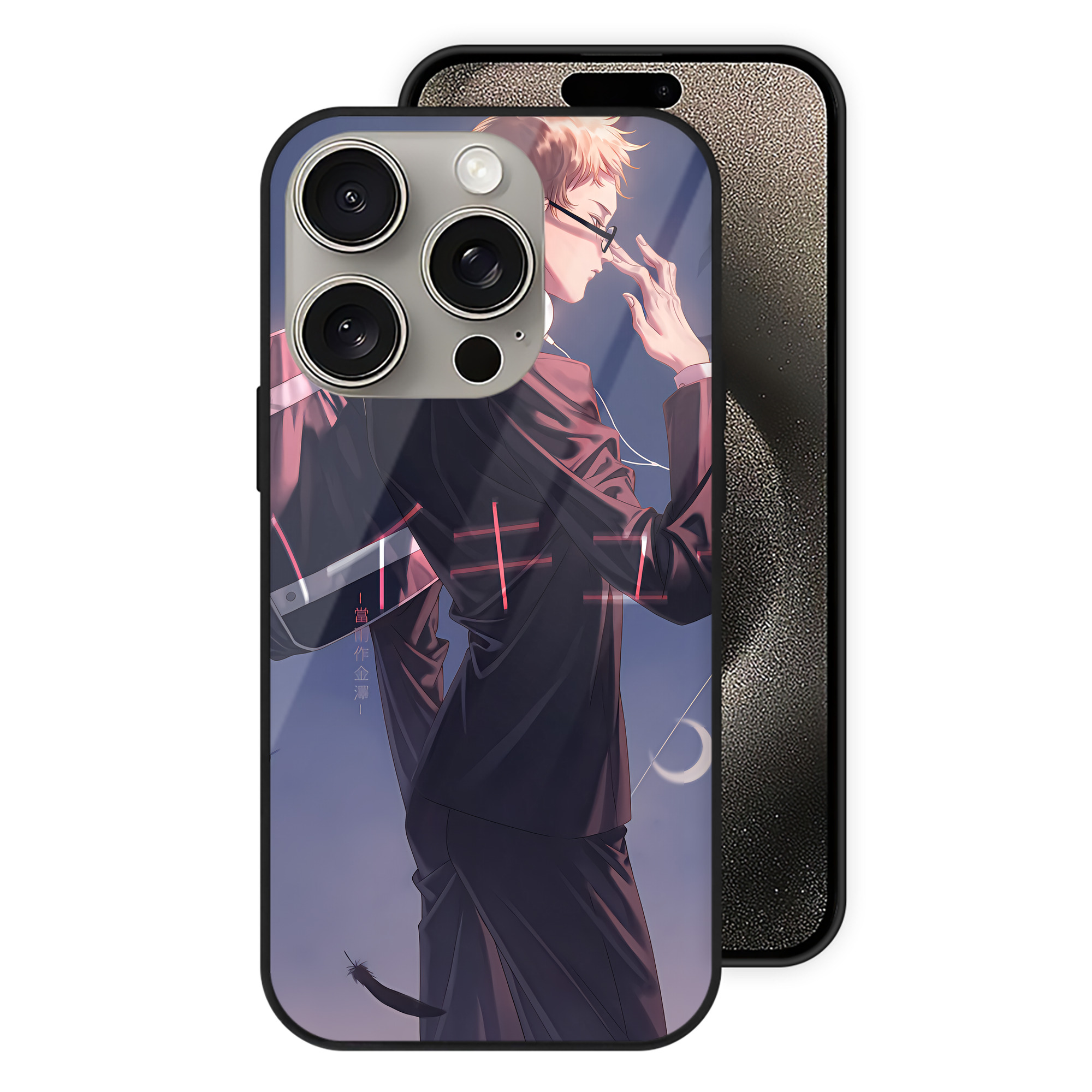 （画像用） ハイキュー!! Haikyu!! 【iPhone15Pro対応】スマホケース 耐衝撃＆黄変防止 背面ガラス