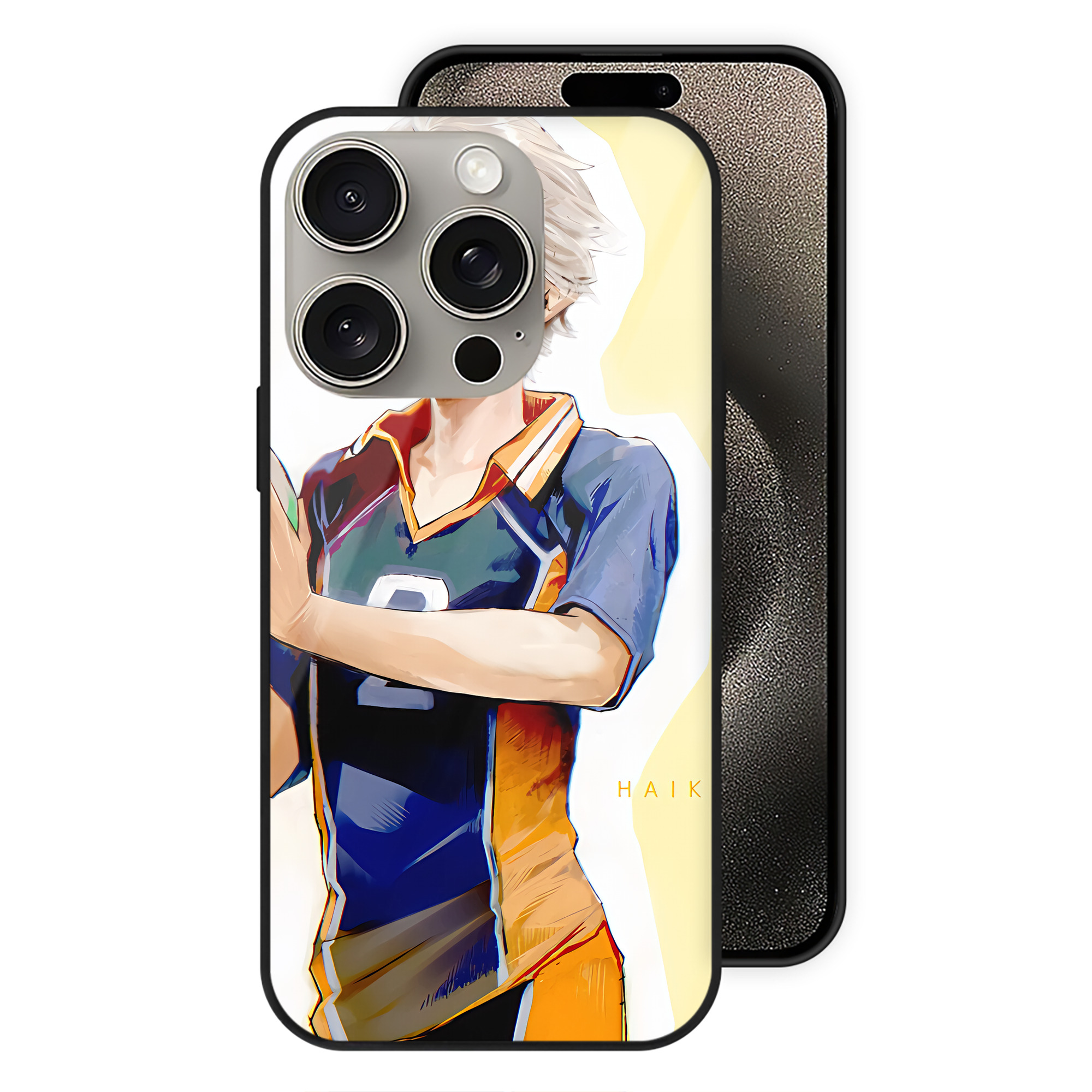 （画像用） ハイキュー!! Haikyu!! 【iPhone15Pro対応】スマホケース 耐衝撃＆黄変防止 背面ガラス