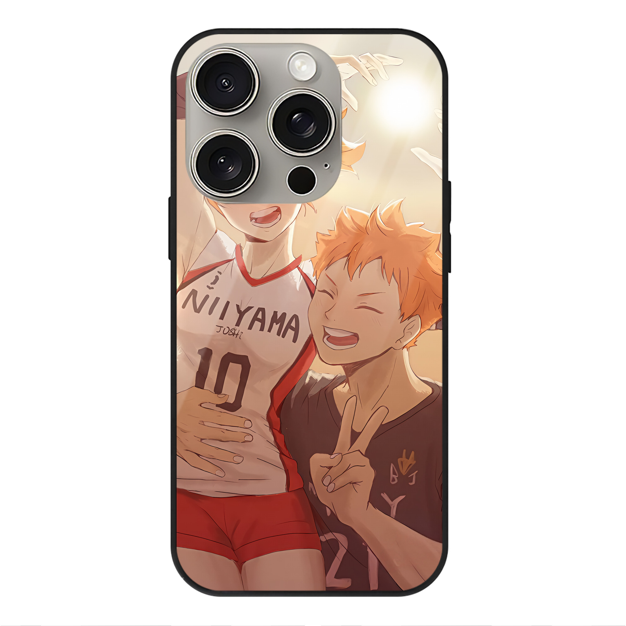 （画像用） ハイキュー!! Haikyu!! 【iPhone15Pro対応】スマホケース 耐衝撃＆黄変防止 背面ガラス