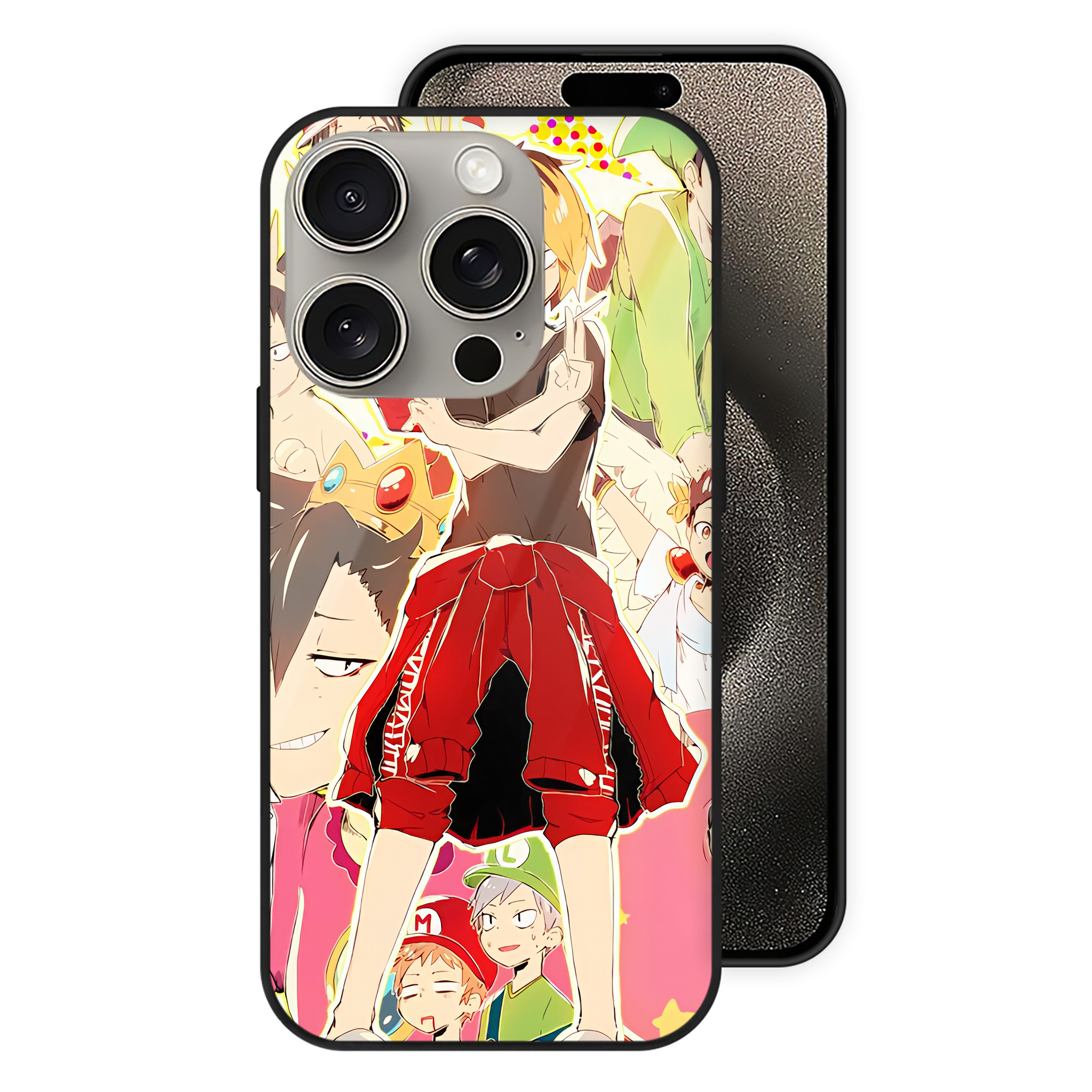 （画像用） ハイキュー!! Haikyu!! 【iPhone15Pro対応】スマホケース 耐衝撃＆黄変防止 背面ガラス