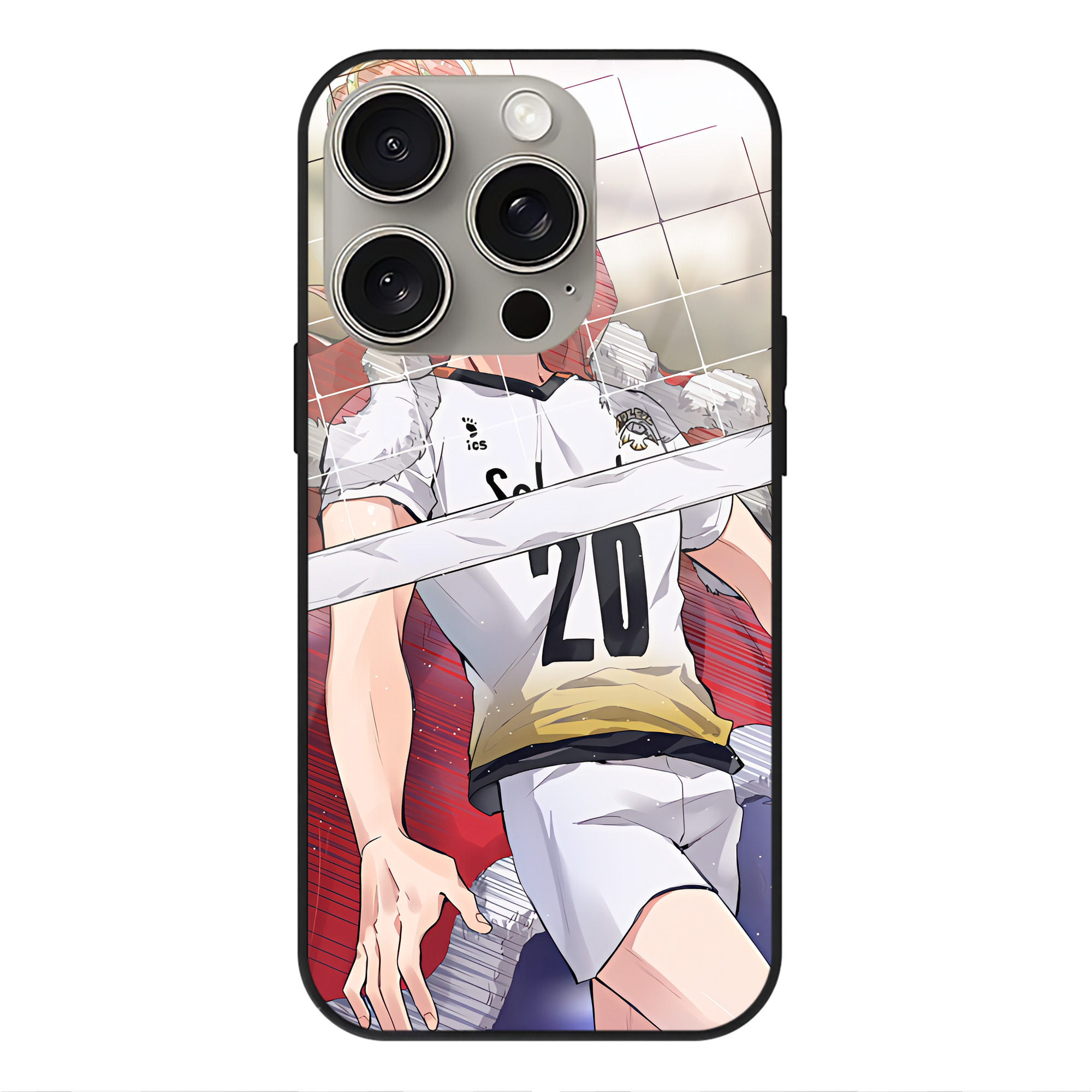 （画像用） ハイキュー!! Haikyu!! 【iPhone15Pro対応】スマホケース 耐衝撃＆黄変防止 背面ガラス