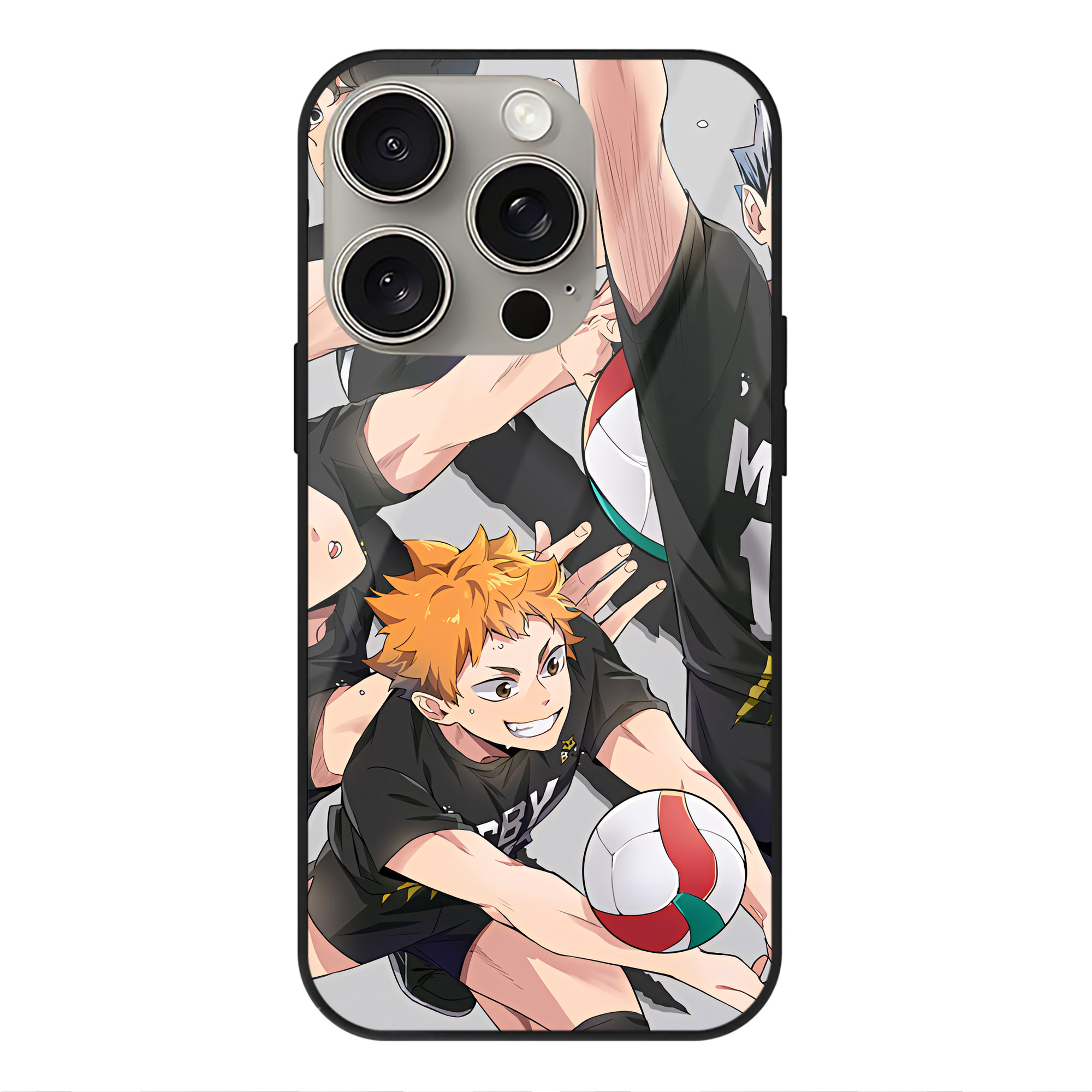 （画像用） ハイキュー!! Haikyu!! 【iPhone15Pro対応】スマホケース 耐衝撃＆黄変防止 背面ガラス