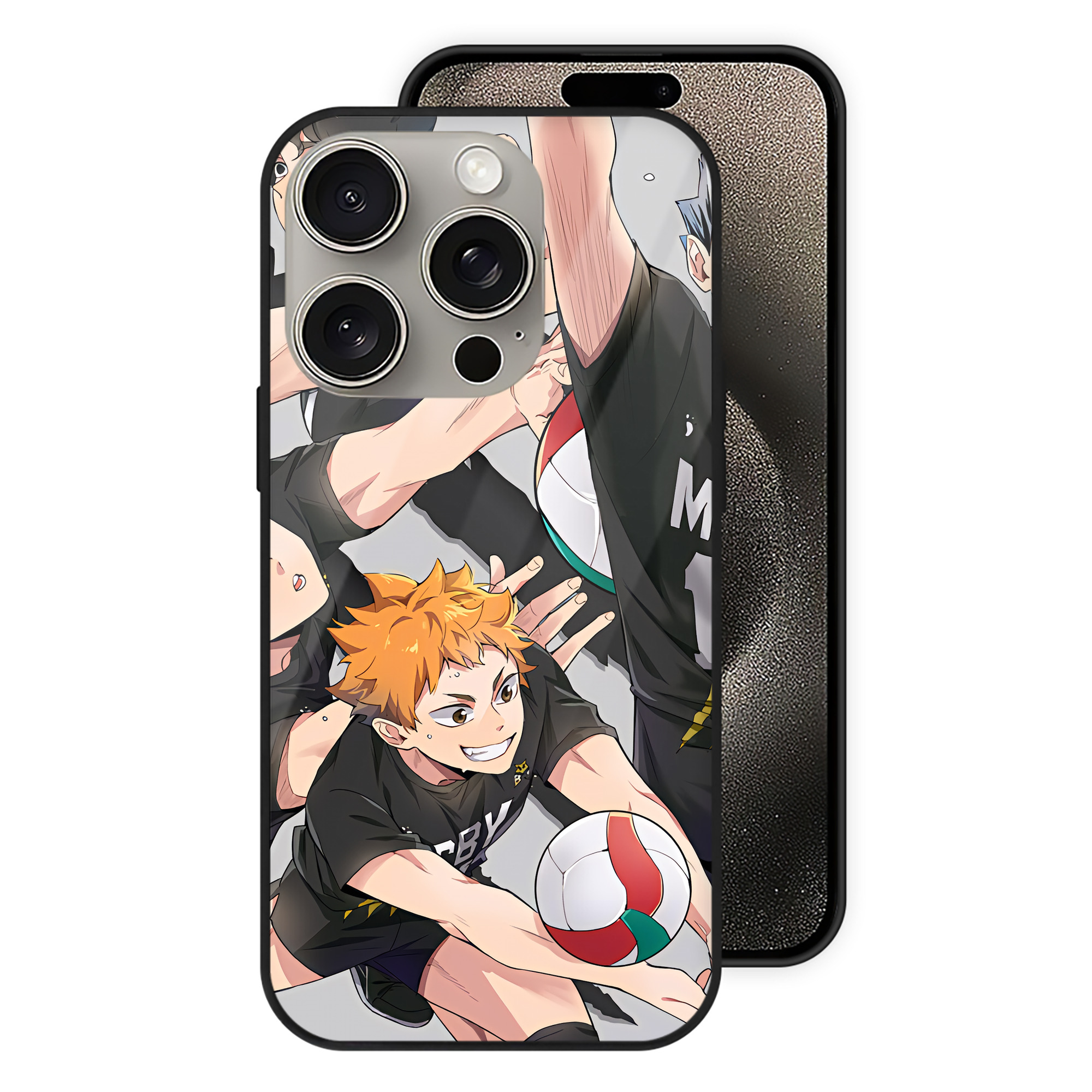 （画像用） ハイキュー!! Haikyu!! 【iPhone15Pro対応】スマホケース 耐衝撃＆黄変防止 背面ガラス