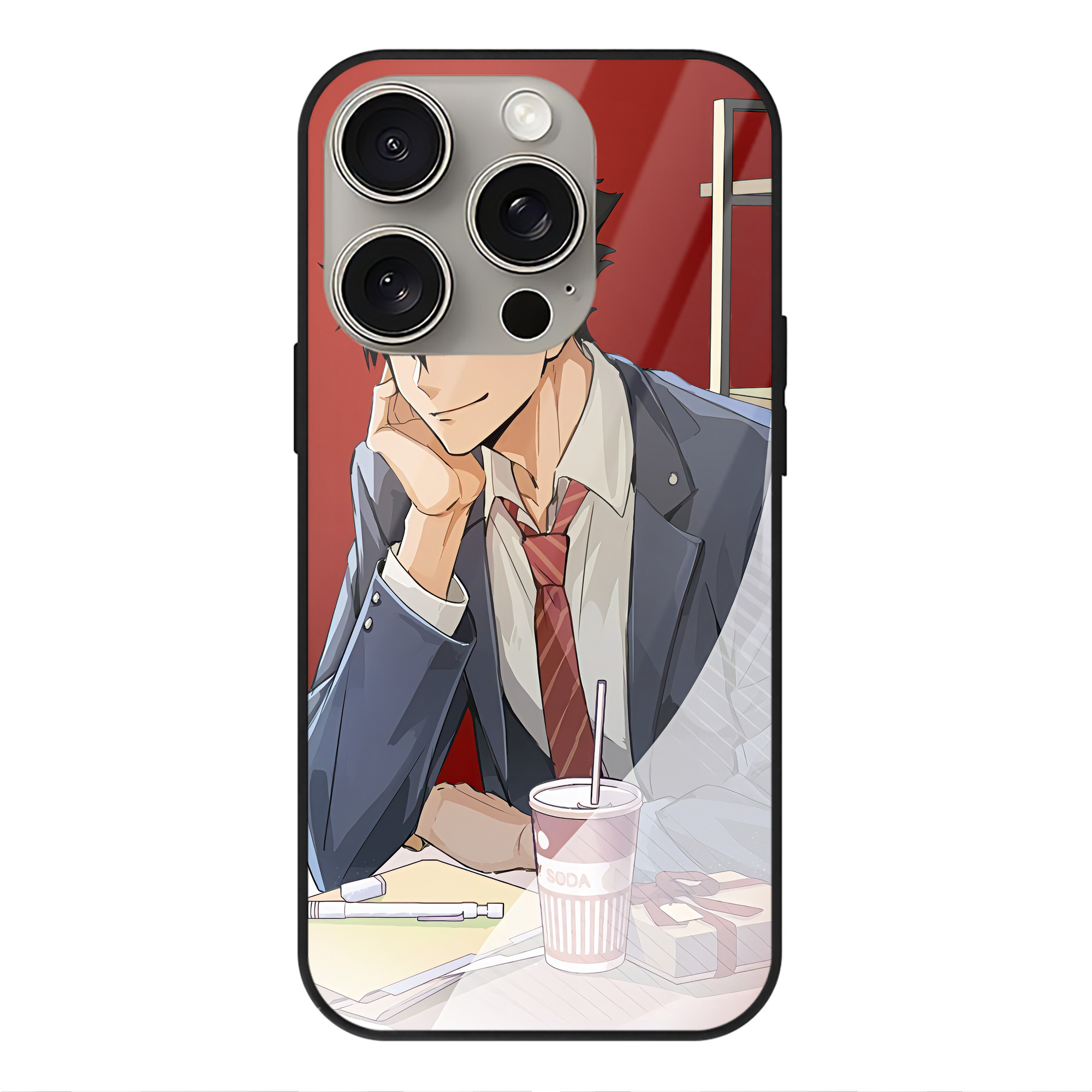 （画像用） ハイキュー!! Haikyu!! 【iPhone15Pro対応】スマホケース 耐衝撃＆黄変防止 背面ガラス